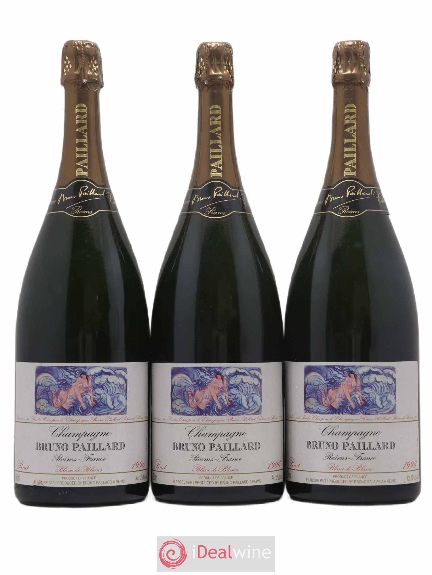 Brut Millésime Bruno Paillard Blanc de Blancs 1996 - Lot de 3 magnums - 0