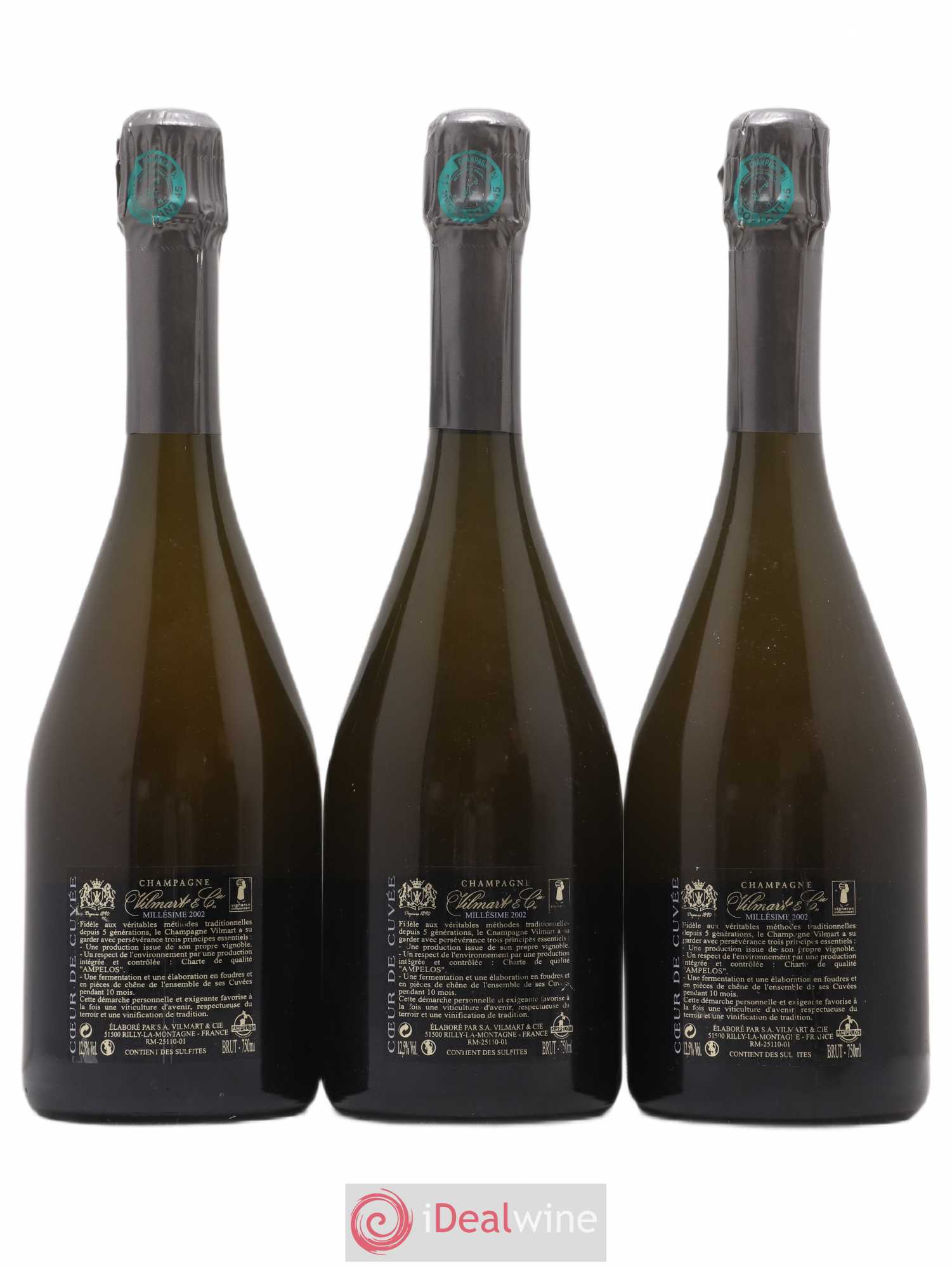 Champagne 2002 - Posten von 3 Flaschen - 1