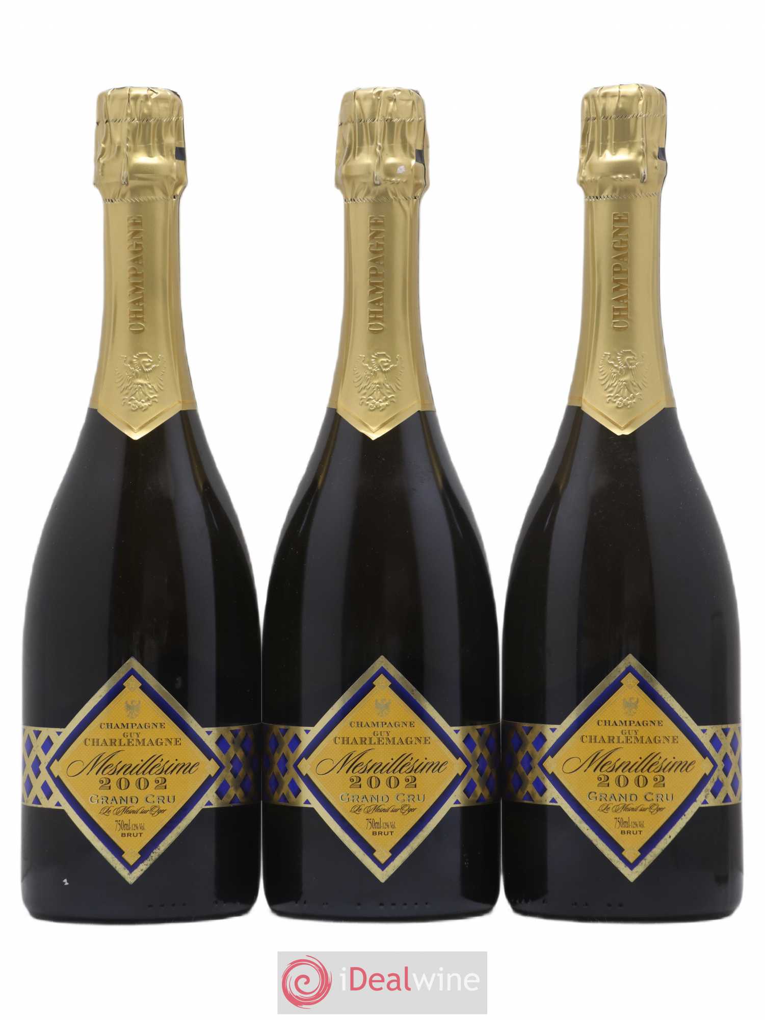 Champagne 2002 - Posten von 3 Flaschen - 0