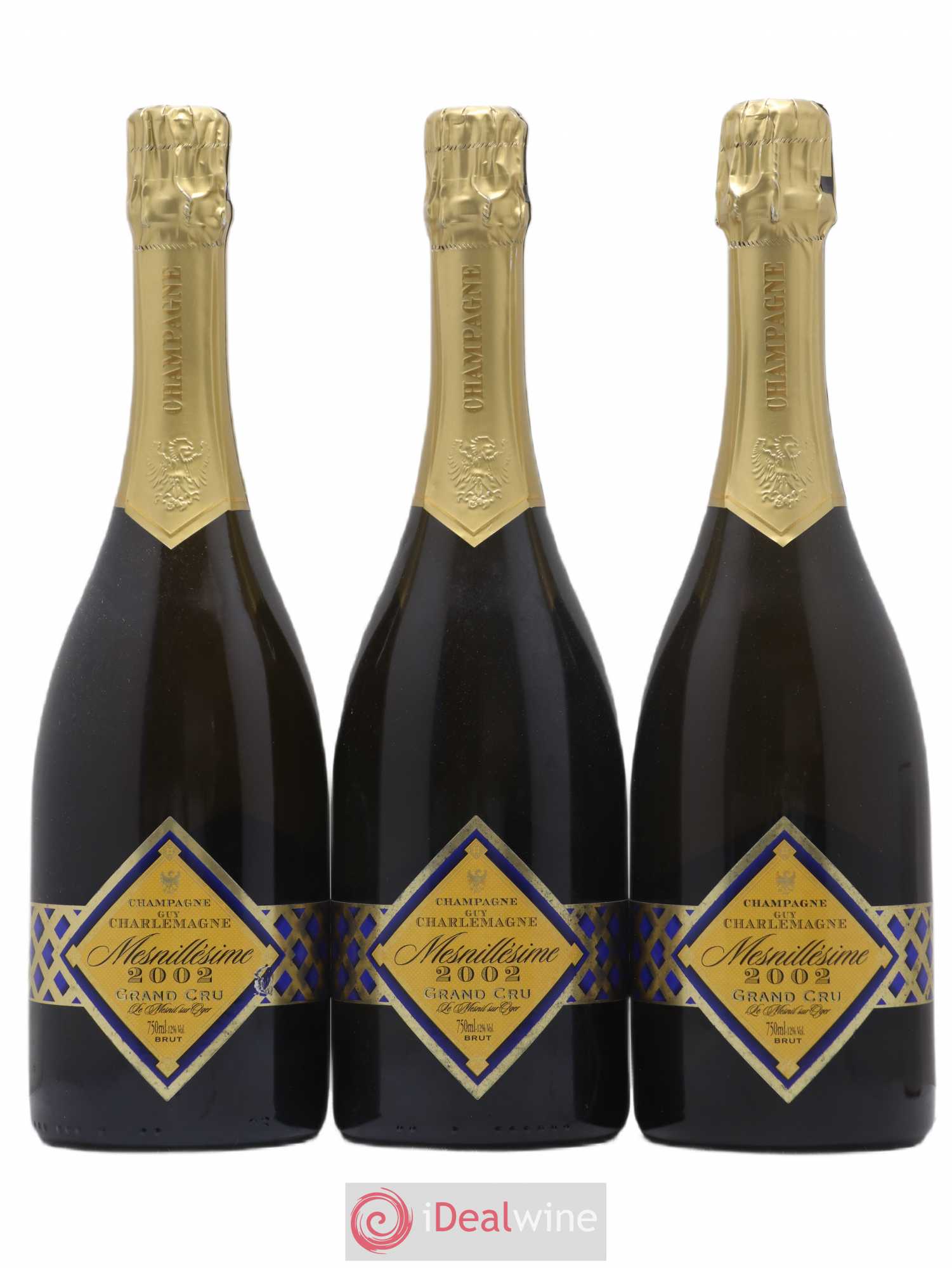 Champagne 2002 - Posten von 3 Flaschen - 0