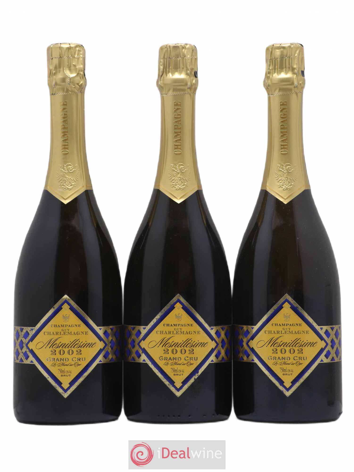 Champagne 2002 - Posten von 3 Flaschen - 0