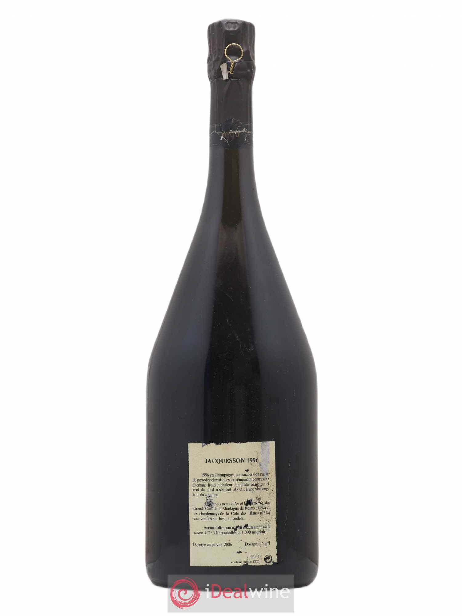 Millésimé Jacquesson Grand Cru Extra Brut Avize Jacquesson & Fils 1996 - Posten von 1 Magnum - 1