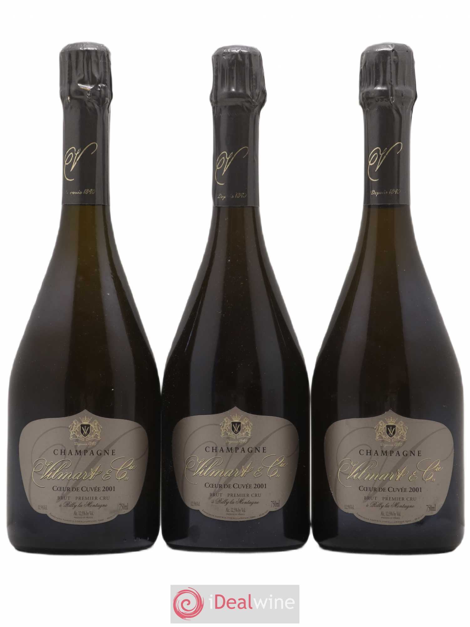Champagne 2001 - Posten von 3 Flaschen - 0