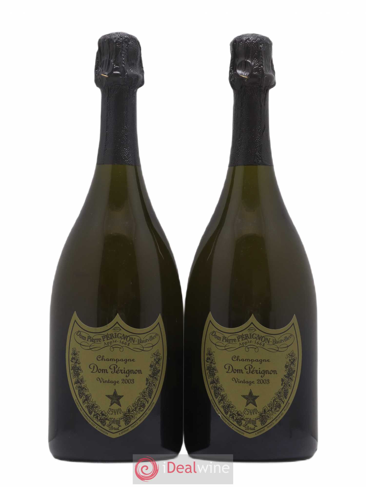 Brut Dom Pérignon 2003 - Lot de 2 bouteilles - 0