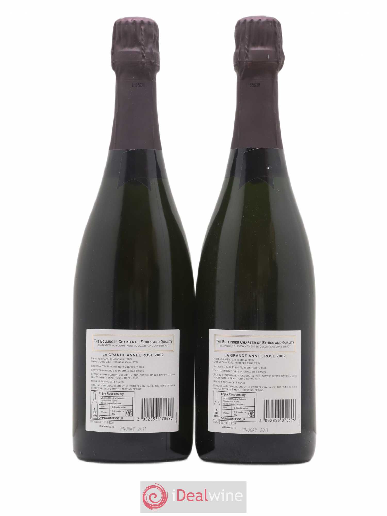 Grande Année Brut Bollinger 2002 - Lot de 2 bouteilles - 1
