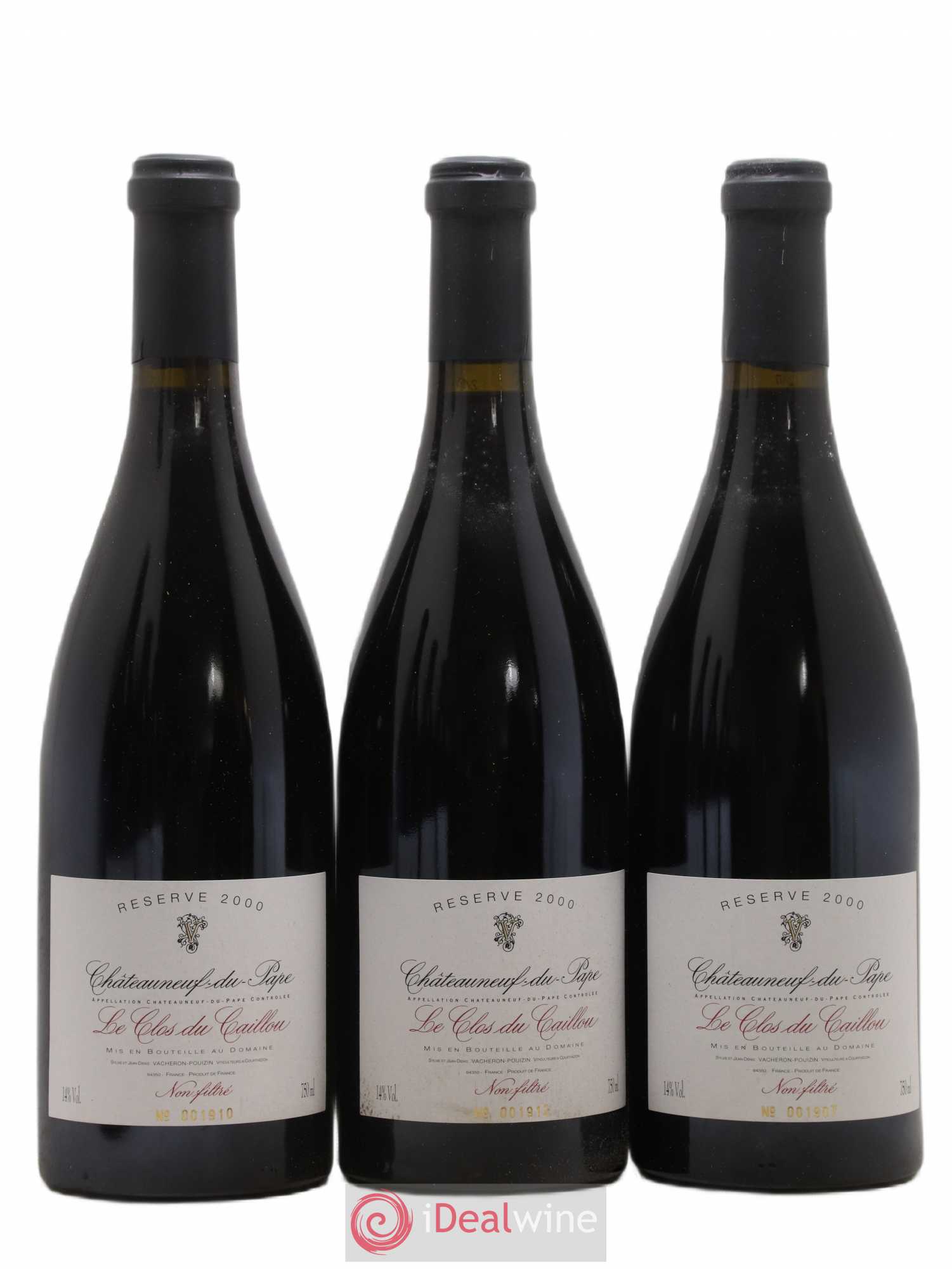 Châteauneuf-du-Pape Domaine Le Clos du Caillou Réserve Sylvie Vacheron 2000 - Lot de 6 bouteilles - 2