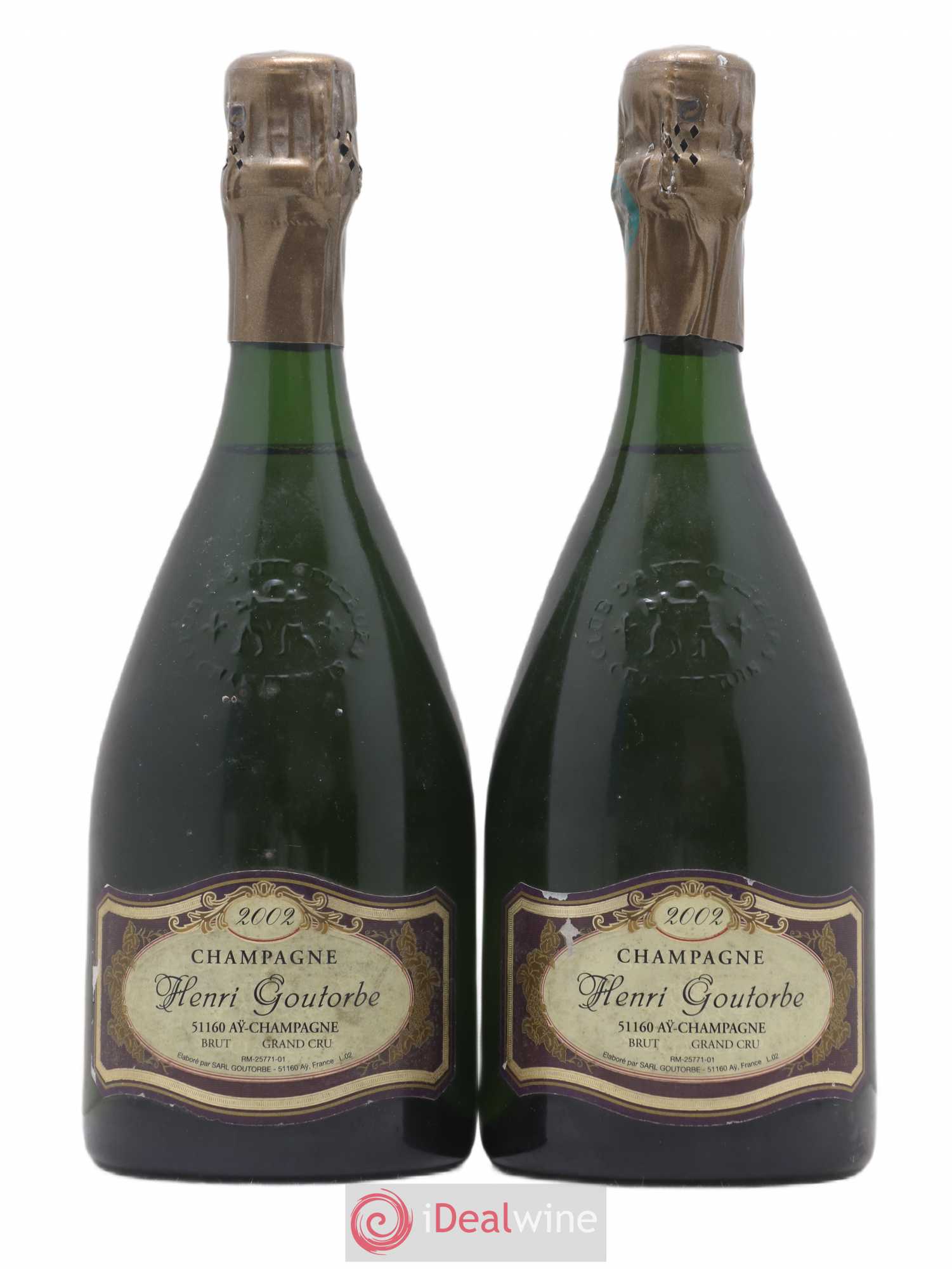 Champagne Henri Goutorbe 2002 - Posten von 2 Flaschen - 0