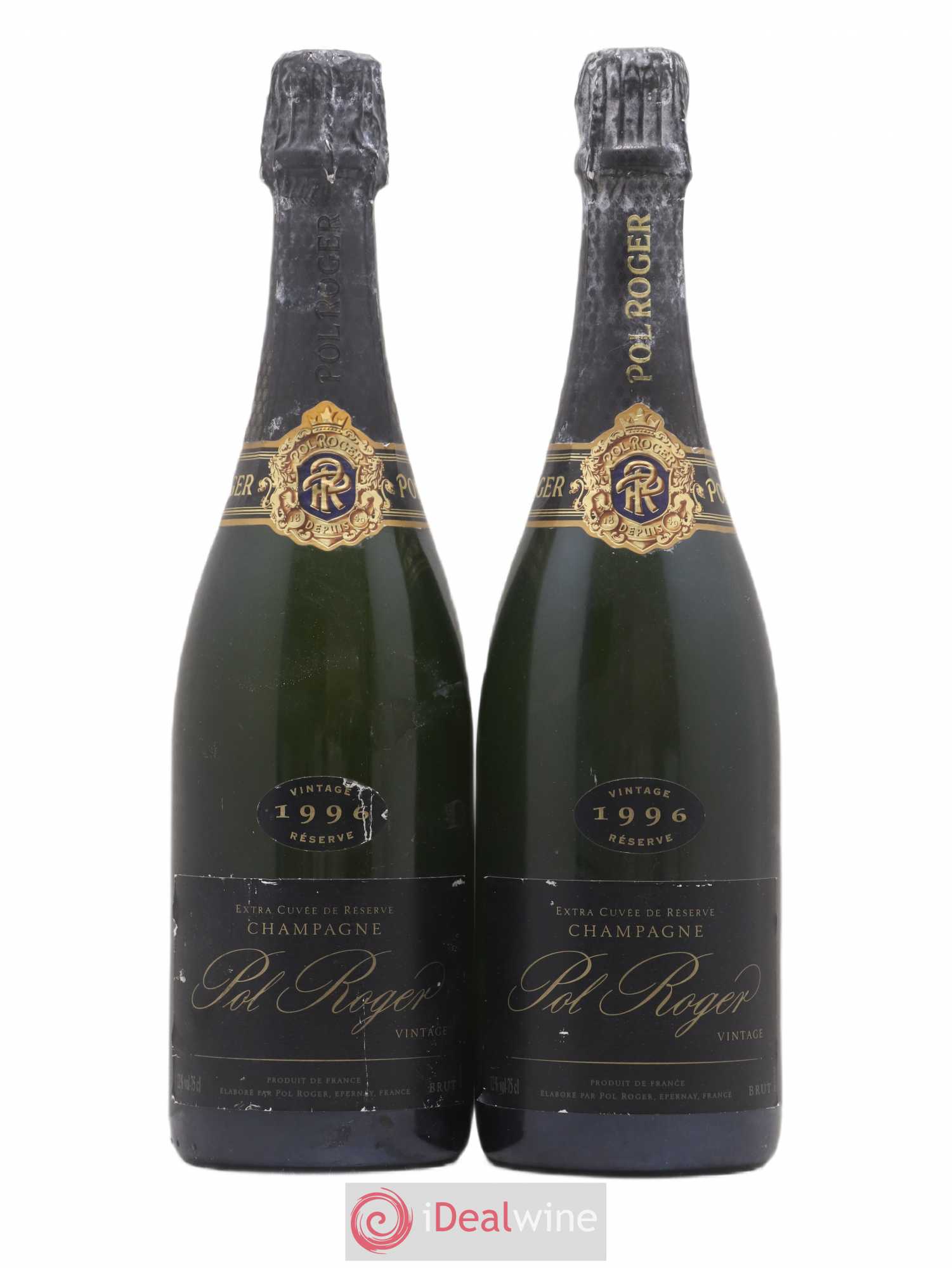 Brut Vintage Pol Roger Réserve 1996 - Lot de 2 bouteilles - 0