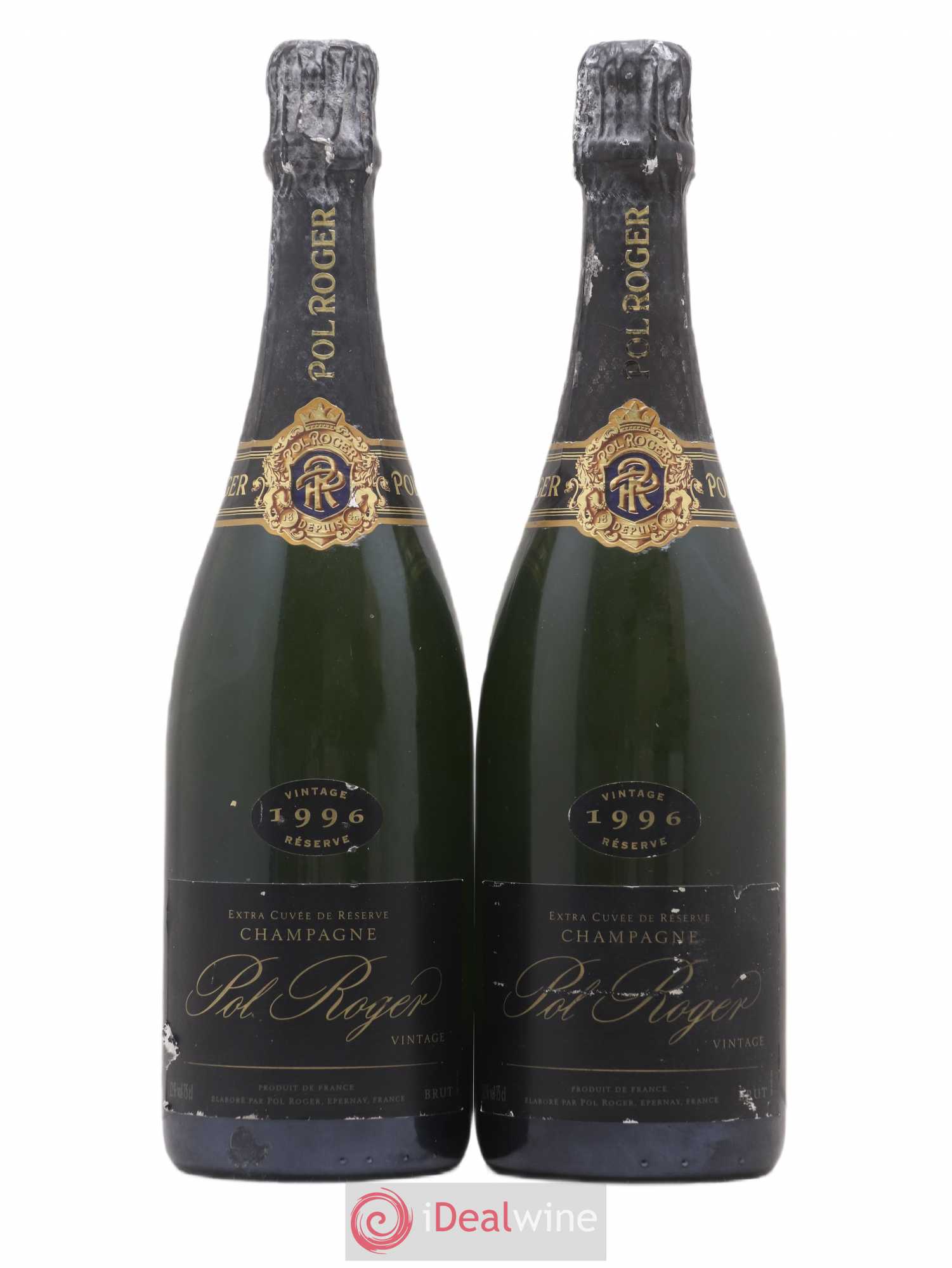 Brut Vintage Pol Roger Réserve 1996 - Lot de 2 bouteilles - 0