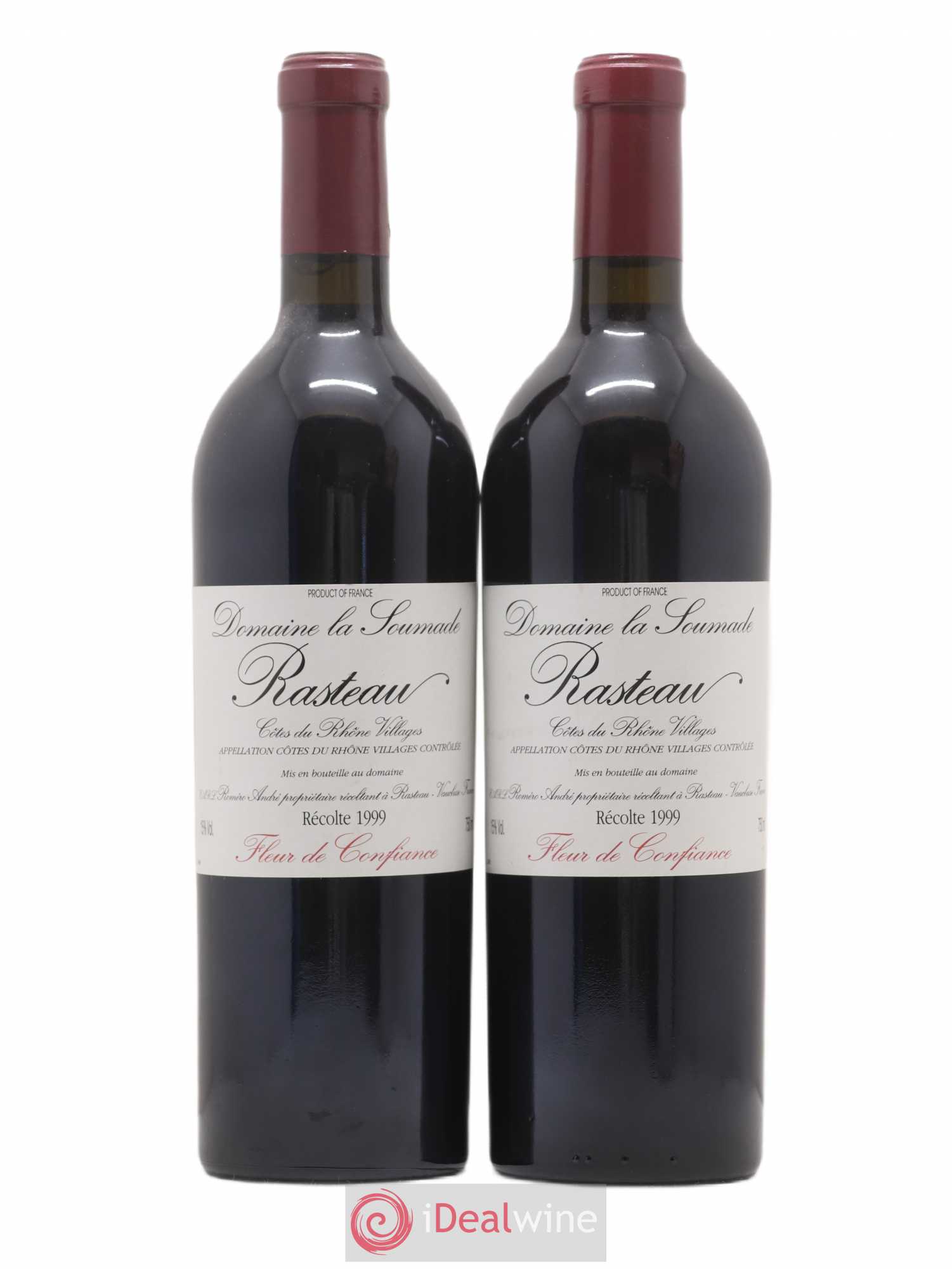 Rasteau Fleur de confiance La Soumade (Domaine) 1999 - Lot de 2 bouteilles - 0