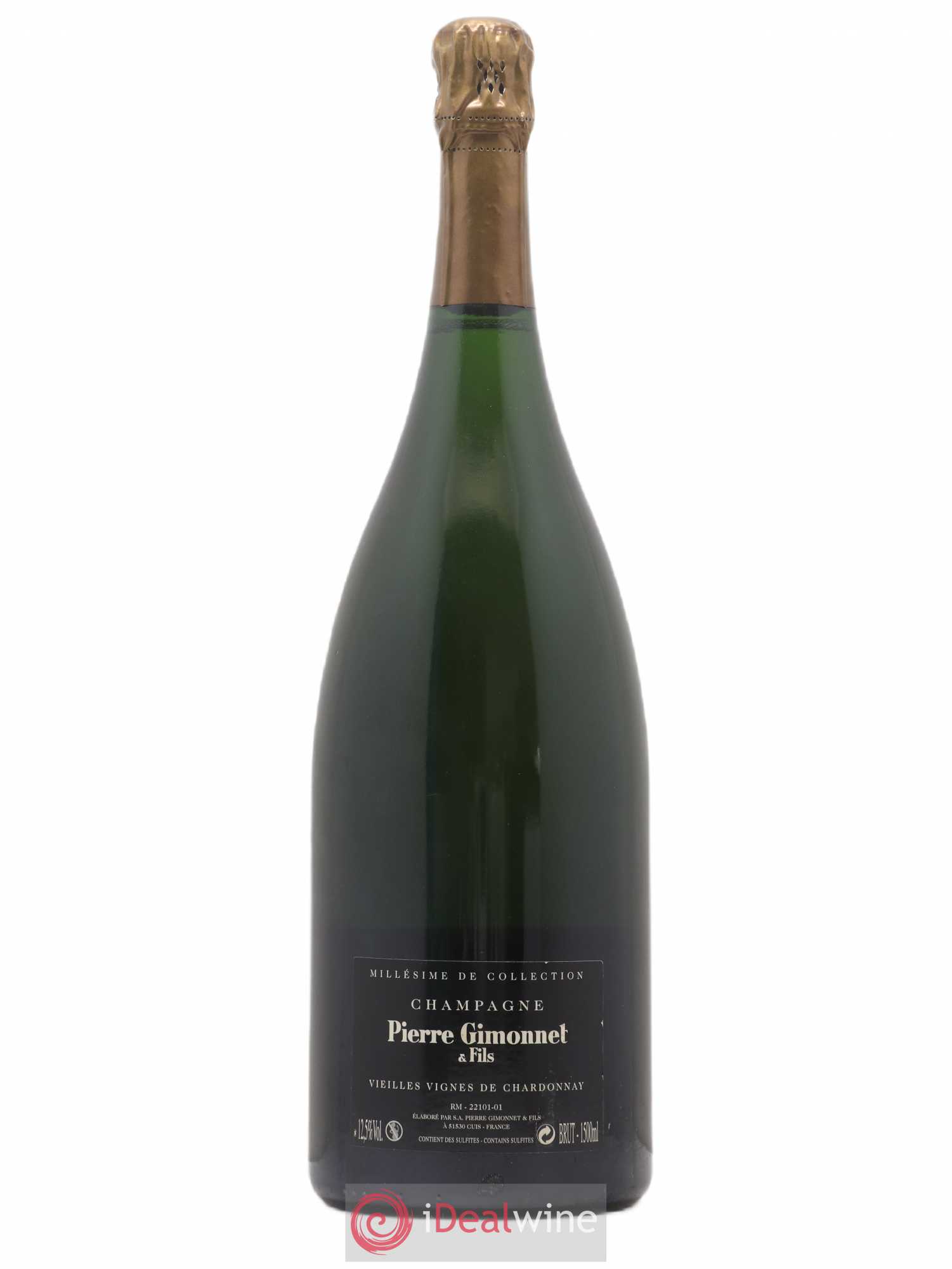 Champagne Vieilles vignes de Chardonnay Pierre Gimonnet 2002 - Posten von 1 Magnum - 1