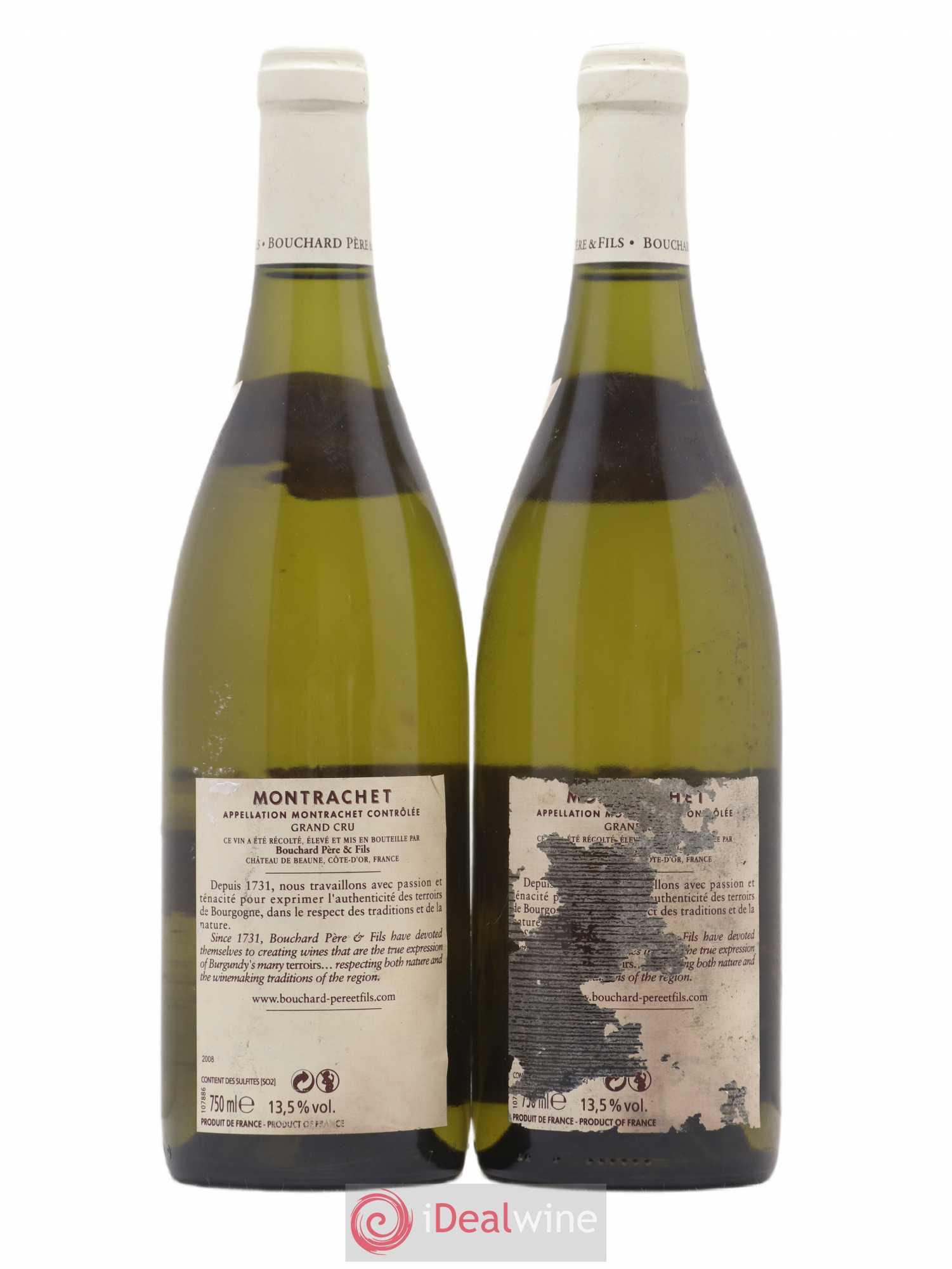 Montrachet Grand Cru Bouchard Père & Fils 2008 - Lot de 2 bouteilles - 1
