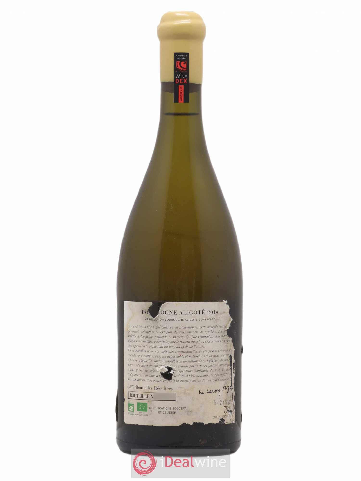 Bourgogne Aligoté Sous Chatelet d'Auvenay (Domaine) 2014 - Lot de 1 bouteille - 1