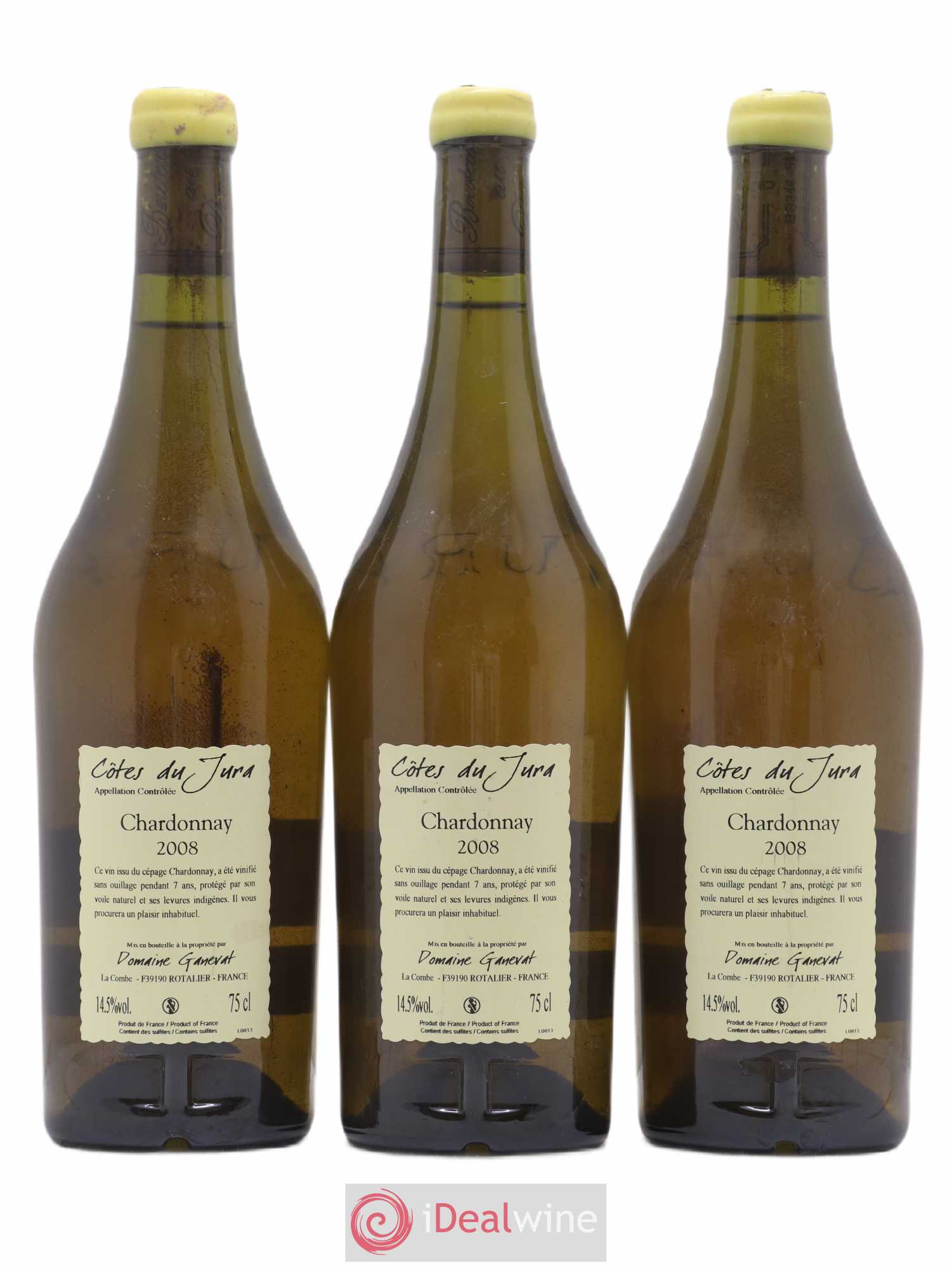 Côtes du Jura Cuvée du Pépé Jean-François Ganevat (Domaine) 2008 - Lot de 3 bouteilles - 1