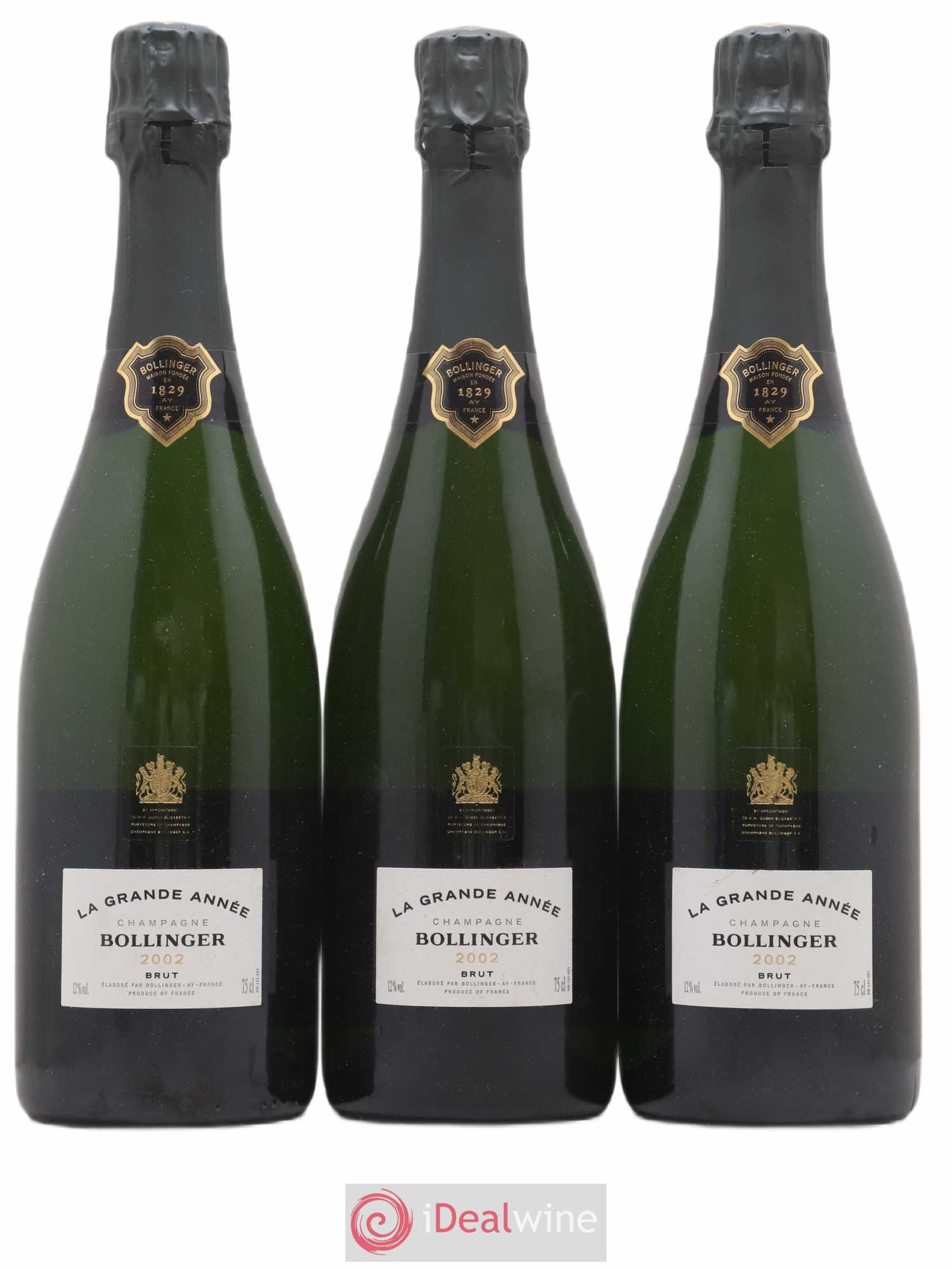 La Grande Année Brut Bollinger 2002 - Lot de 3 bouteilles - 0