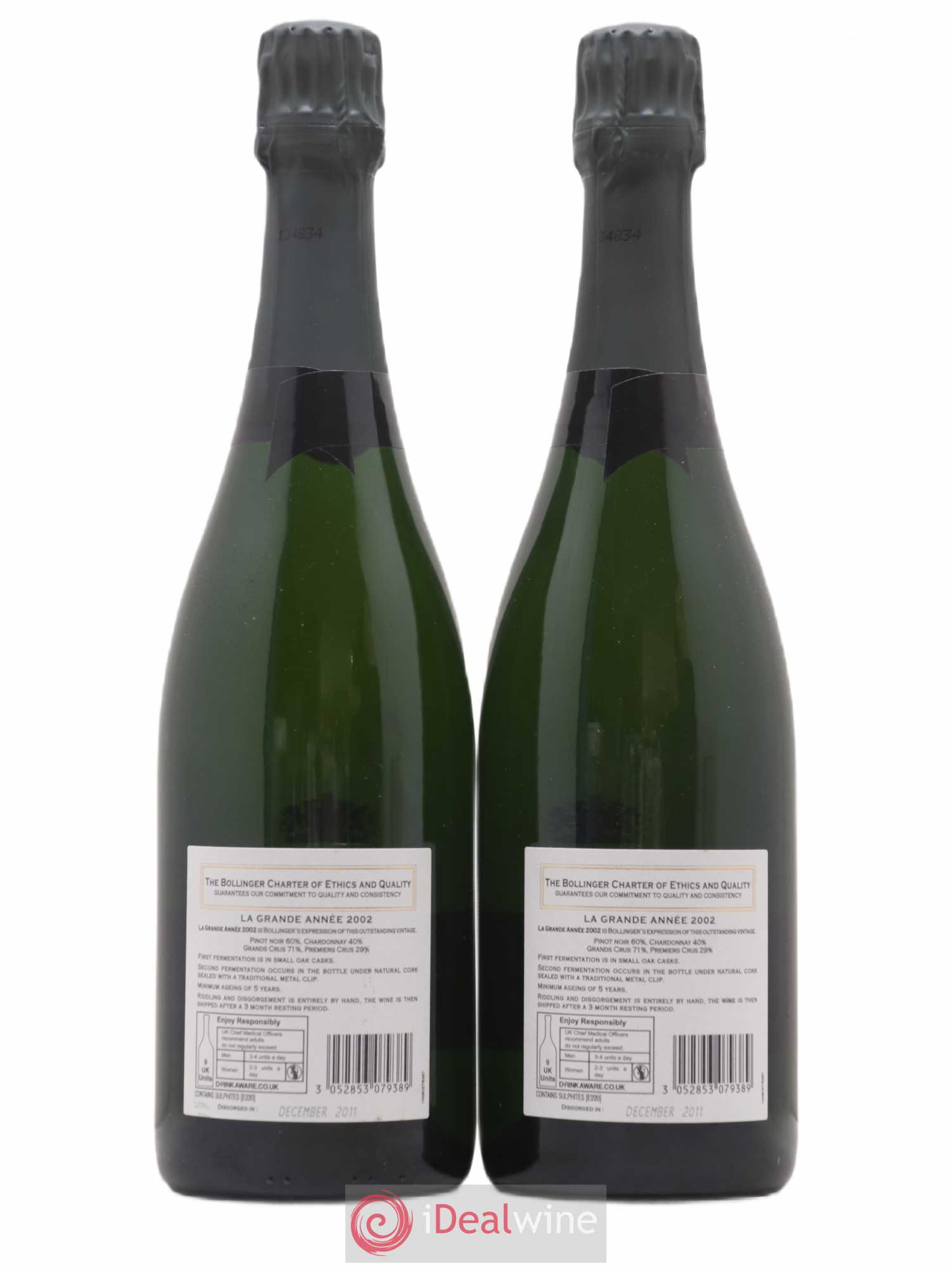 La Grande Année Brut Bollinger 2002 - Lot de 2 bouteilles - 1