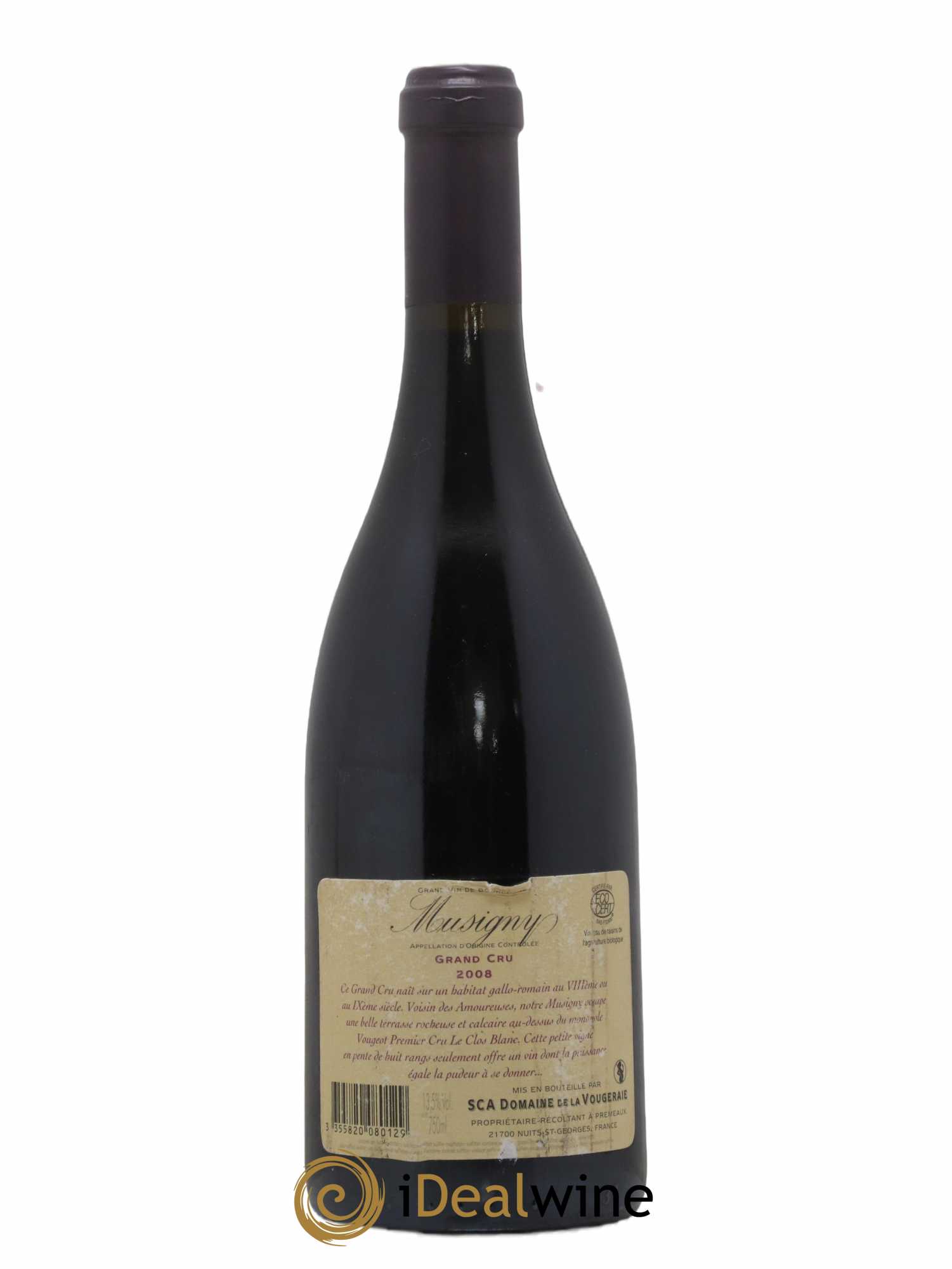 Musigny Grand Cru La Vougeraie 2008 - Lot de 1 bouteille - 1