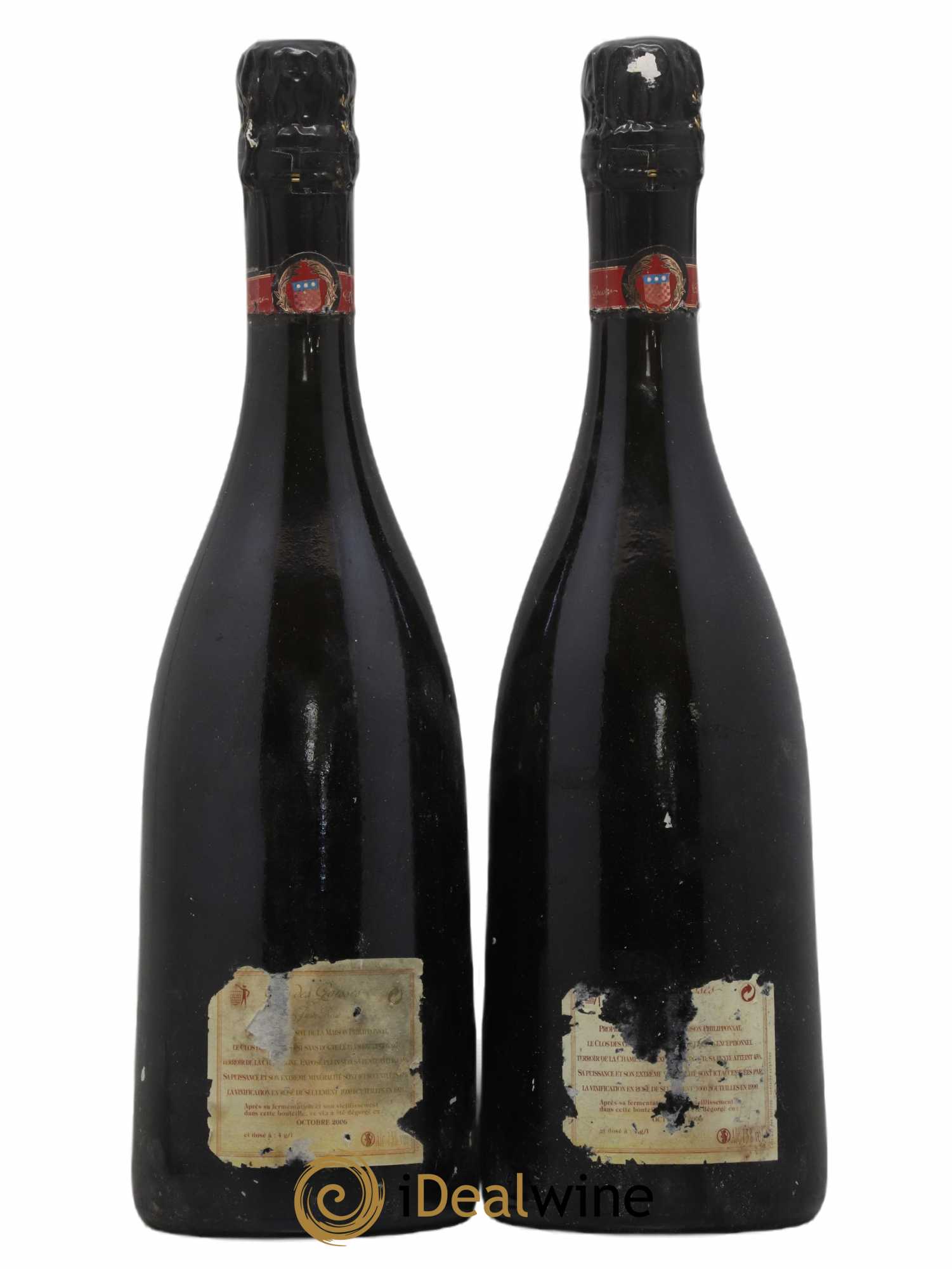 Clos des Goisses Juste Rosé Brut Philipponnat 1999 - Lot de 2 bouteilles - 1