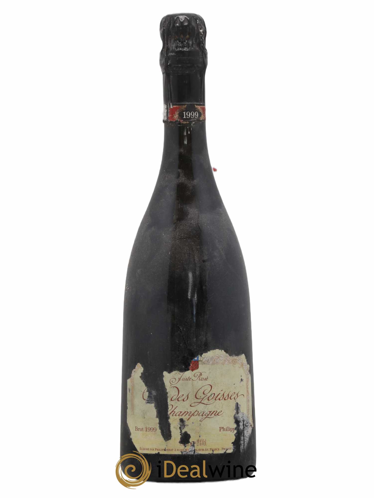 Clos des Goisses Juste Rosé Brut Philipponnat 1999 - Lot de 1 bouteille - 0