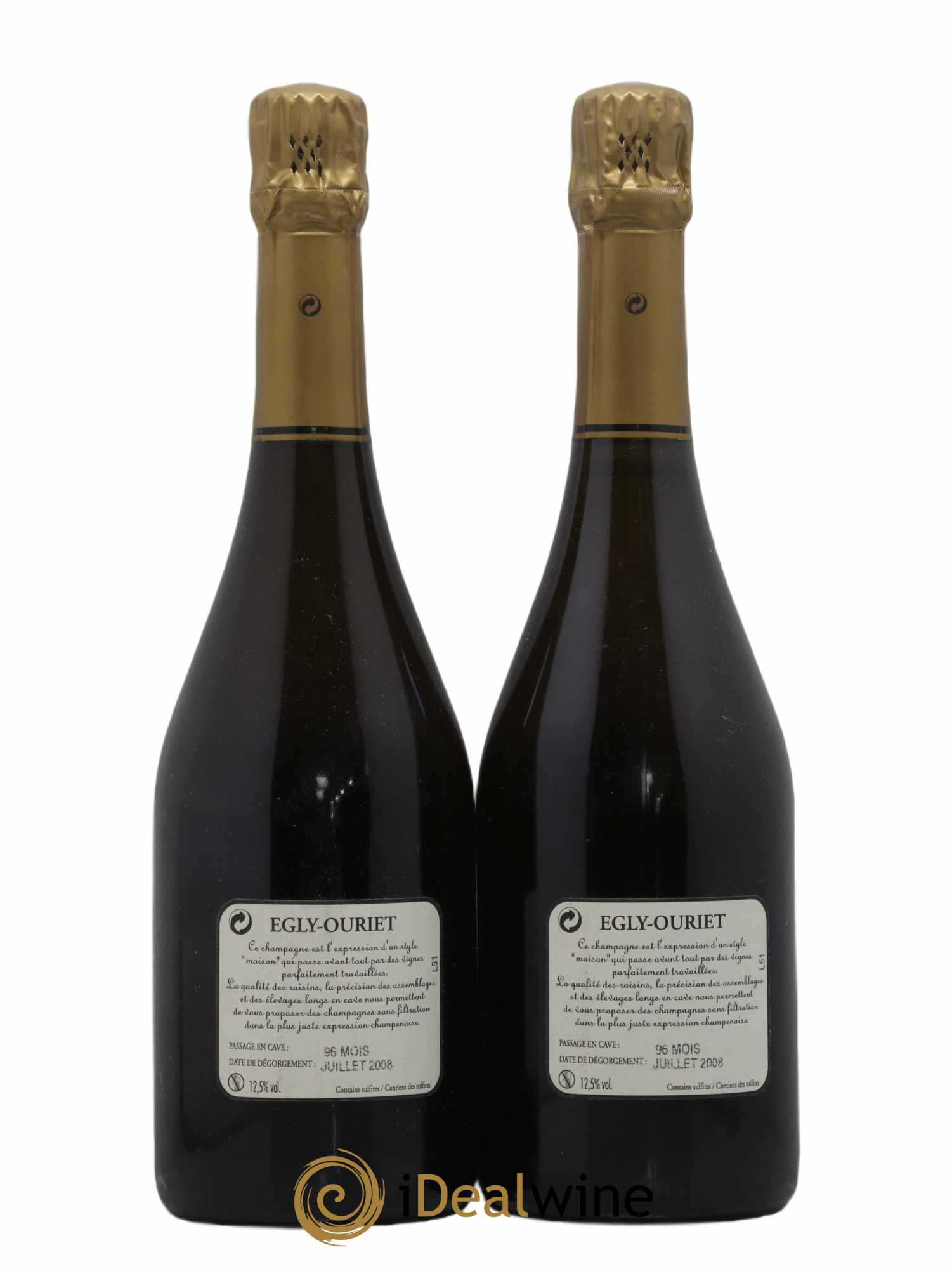 Grand Cru Brut Egly-Ouriet 1999 - Lot of 2 bottles - 1