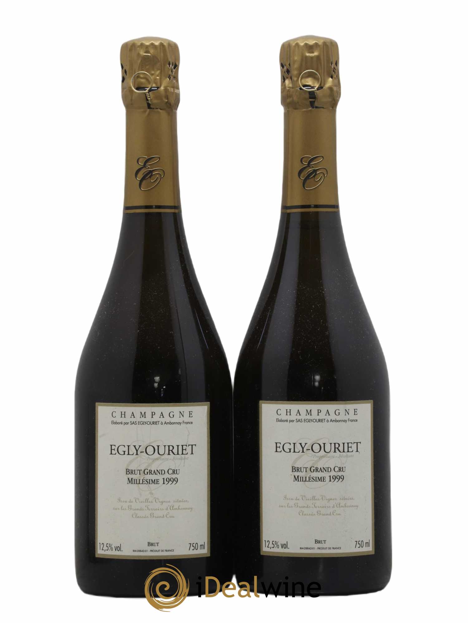 Grand Cru Brut Egly-Ouriet 1999 - Lot of 2 bottles - 0