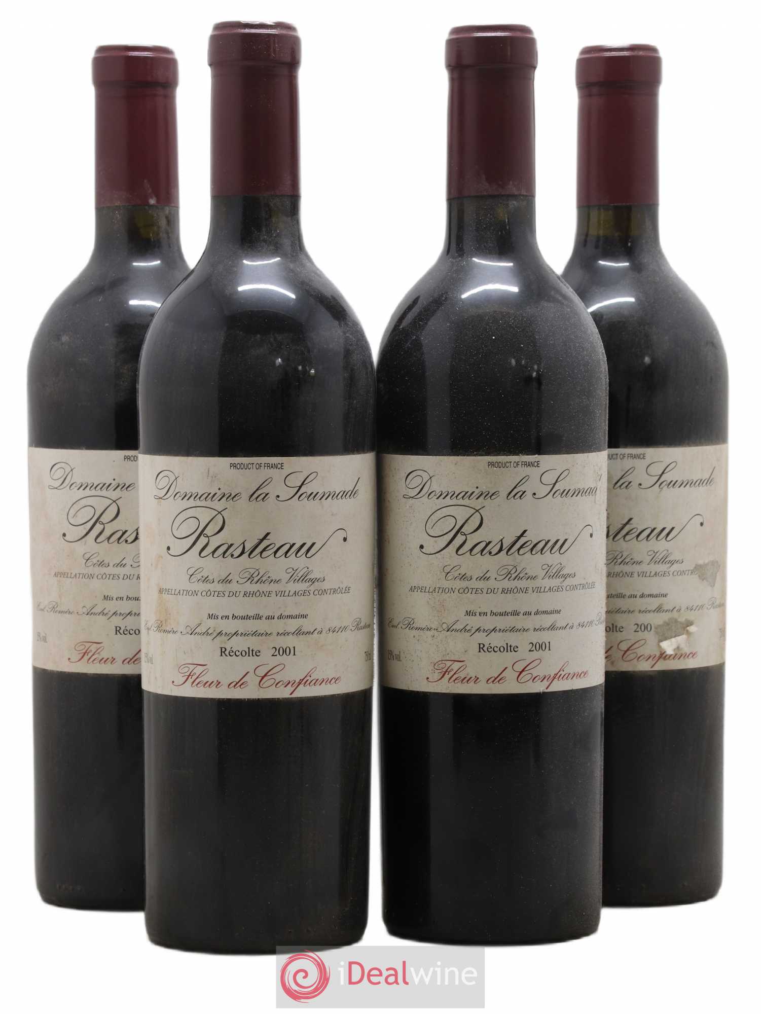 Rasteau Fleur de confiance La Soumade (Domaine) 2001 - Lot de 4 bouteilles - 0