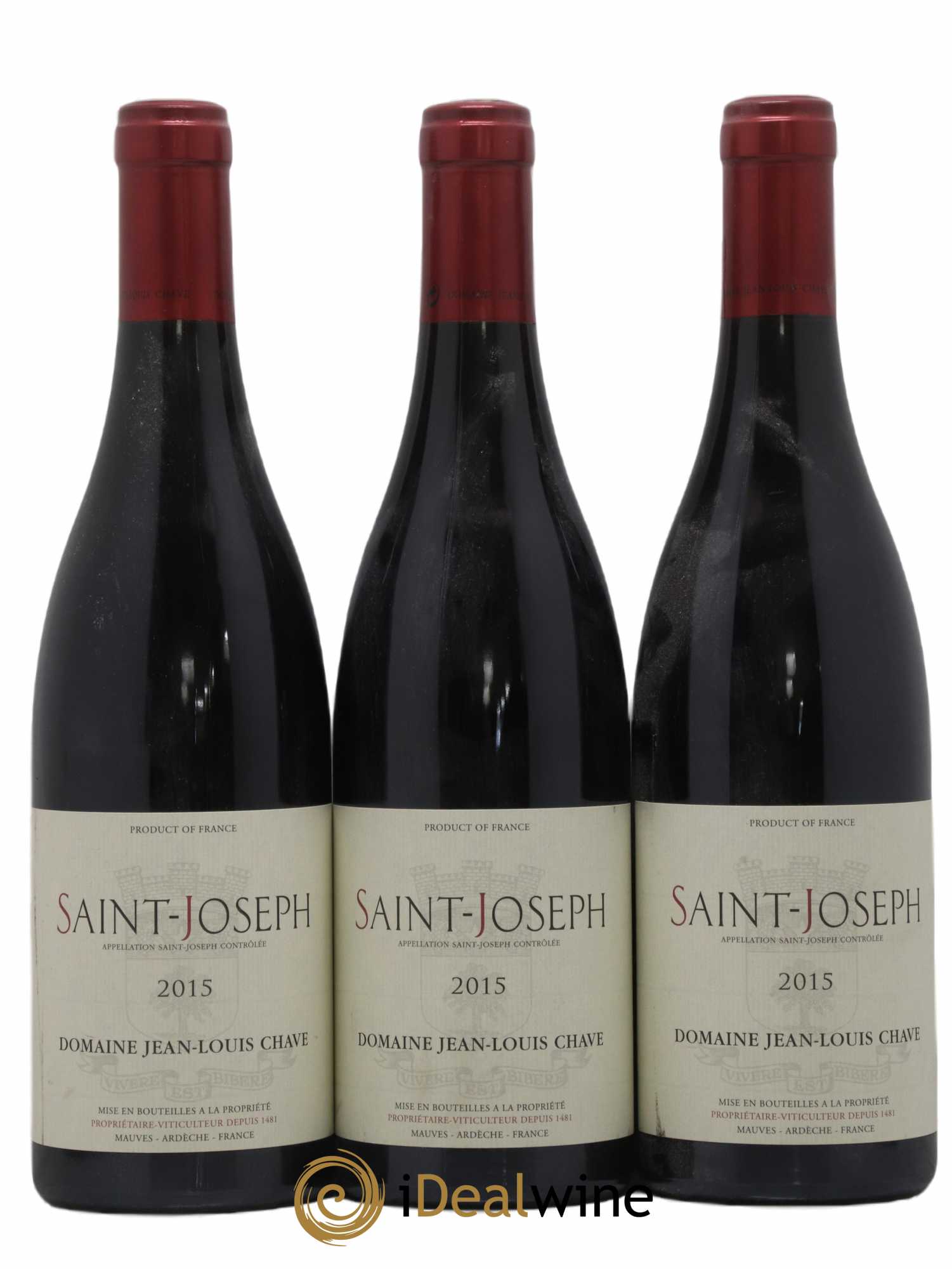 Saint-Joseph Jean-Louis Chave 2015 - Lot de 3 bouteilles - 0