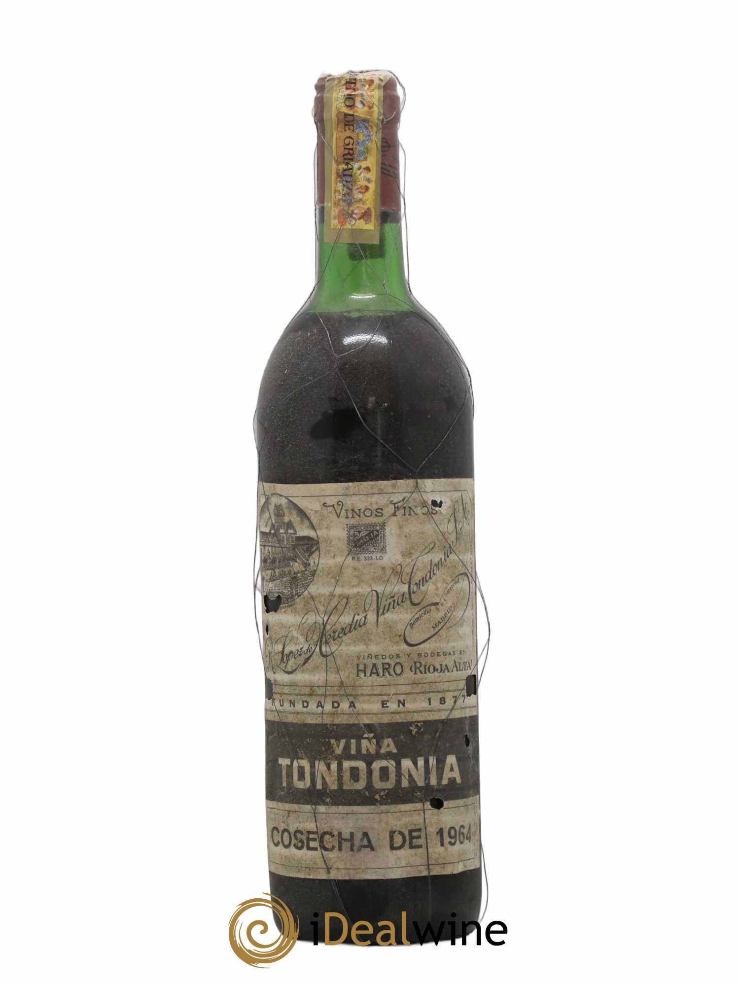 Rioja DOCA Reserva Vina Tondonia R. Lopez de Heredia 1964 - Lot de 1 bouteille - 0
