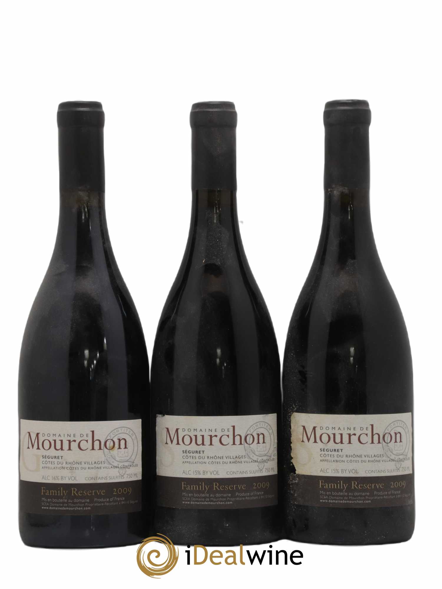 Côtes-du-Rhône Seguret Family Reserve Domaine De Mourchon 2009 - Lot de 3 bouteilles - 0