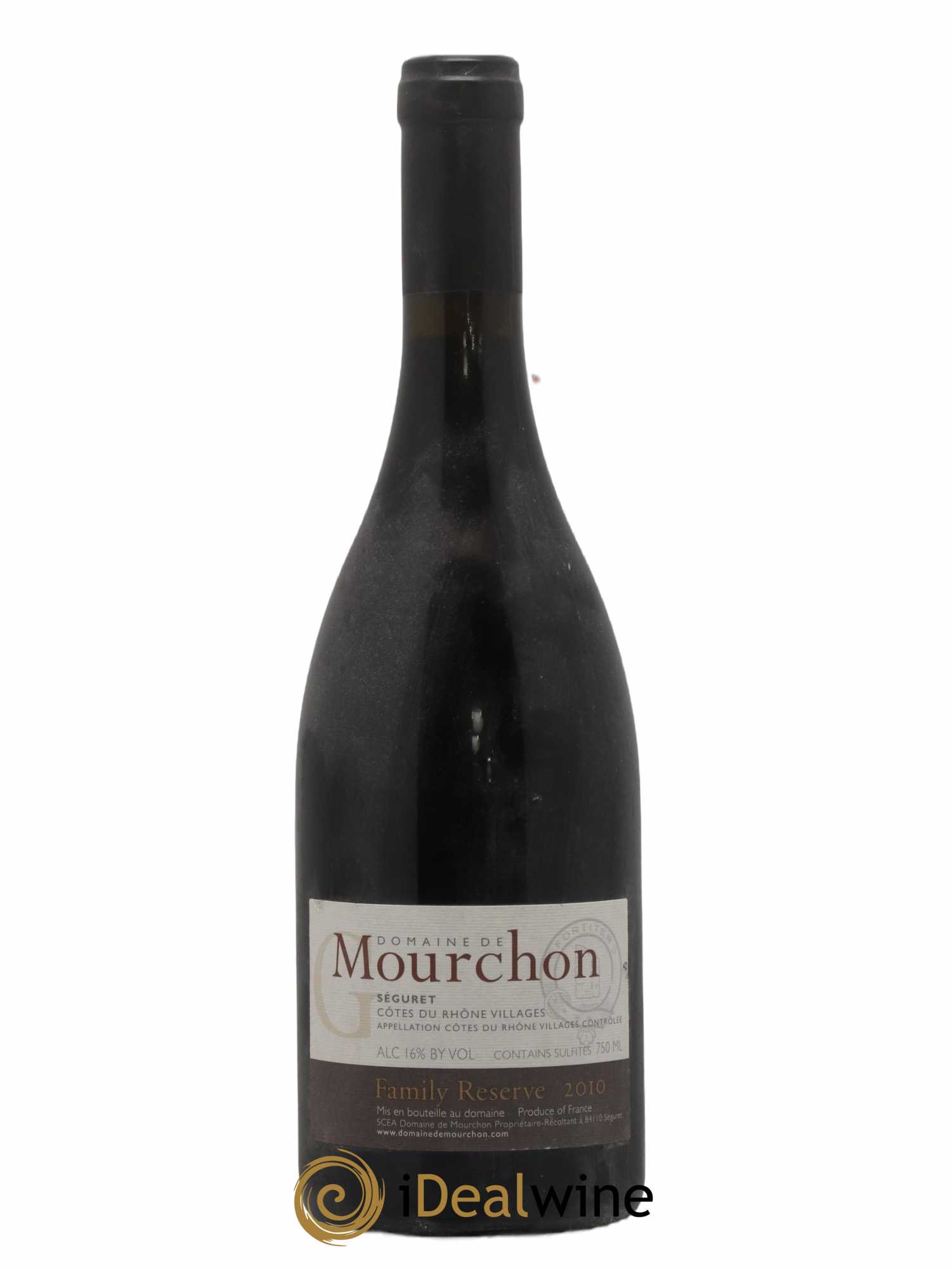 Côtes-du-Rhône Seguret Family Reserve Domaine de Mourchon 2010 - Lot de 1 bouteille - 0