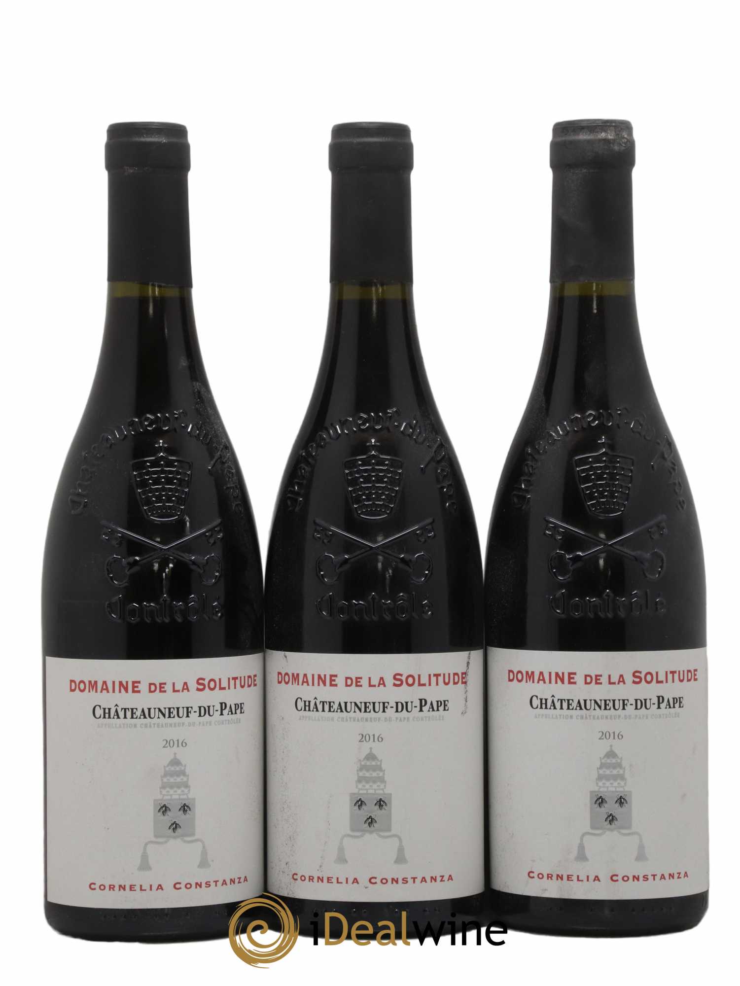 Châteauneuf-du-Pape Cuvee Cornelia Constanza Domaine De La Solitude 2016 - Lot de 3 bouteilles - 0