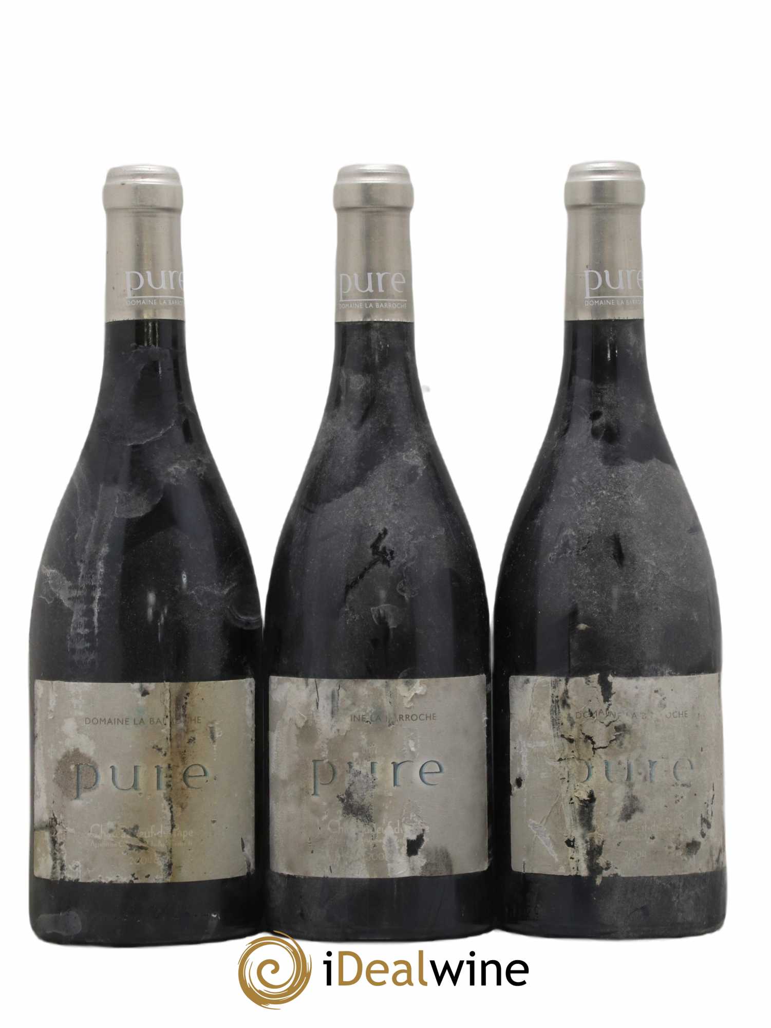 Châteauneuf-du-Pape Cuvée Pure Domaine La Barroche 2004 - Lot de 3 bouteilles - 0