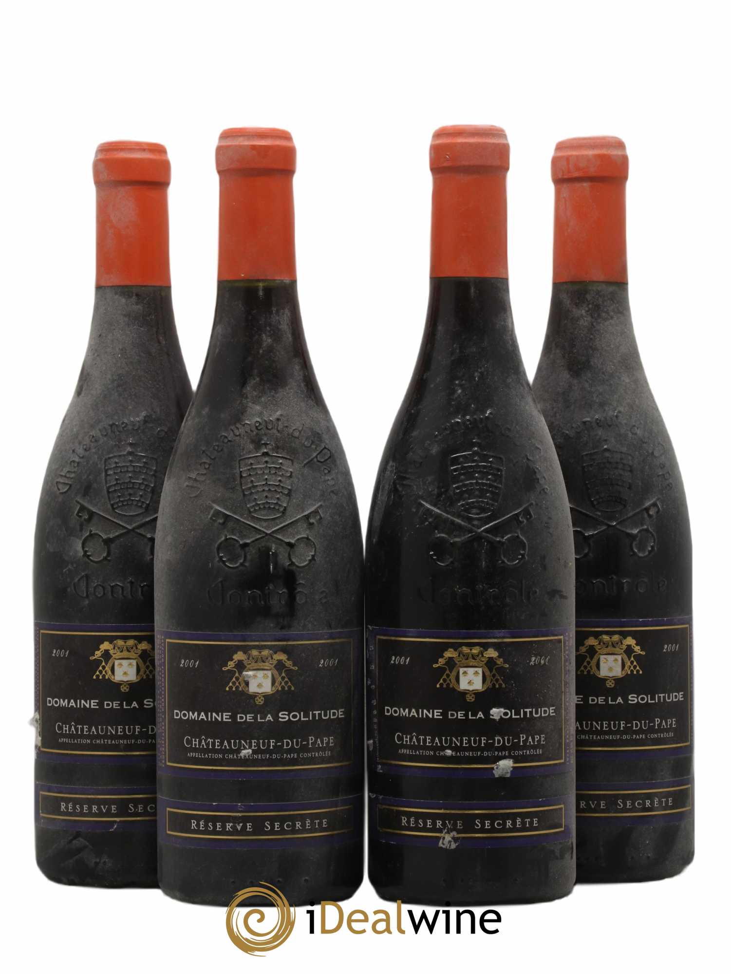 Châteauneuf-du-Pape Réserve Secrète Solitude 2001 - Lot de 4 bouteilles - 0