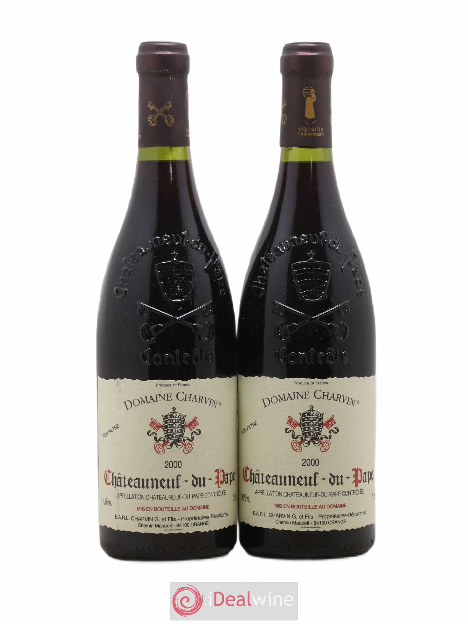 Châteauneuf-du-Pape Charvin (Domaine) 2000 - Lot de 2 bouteilles - 0