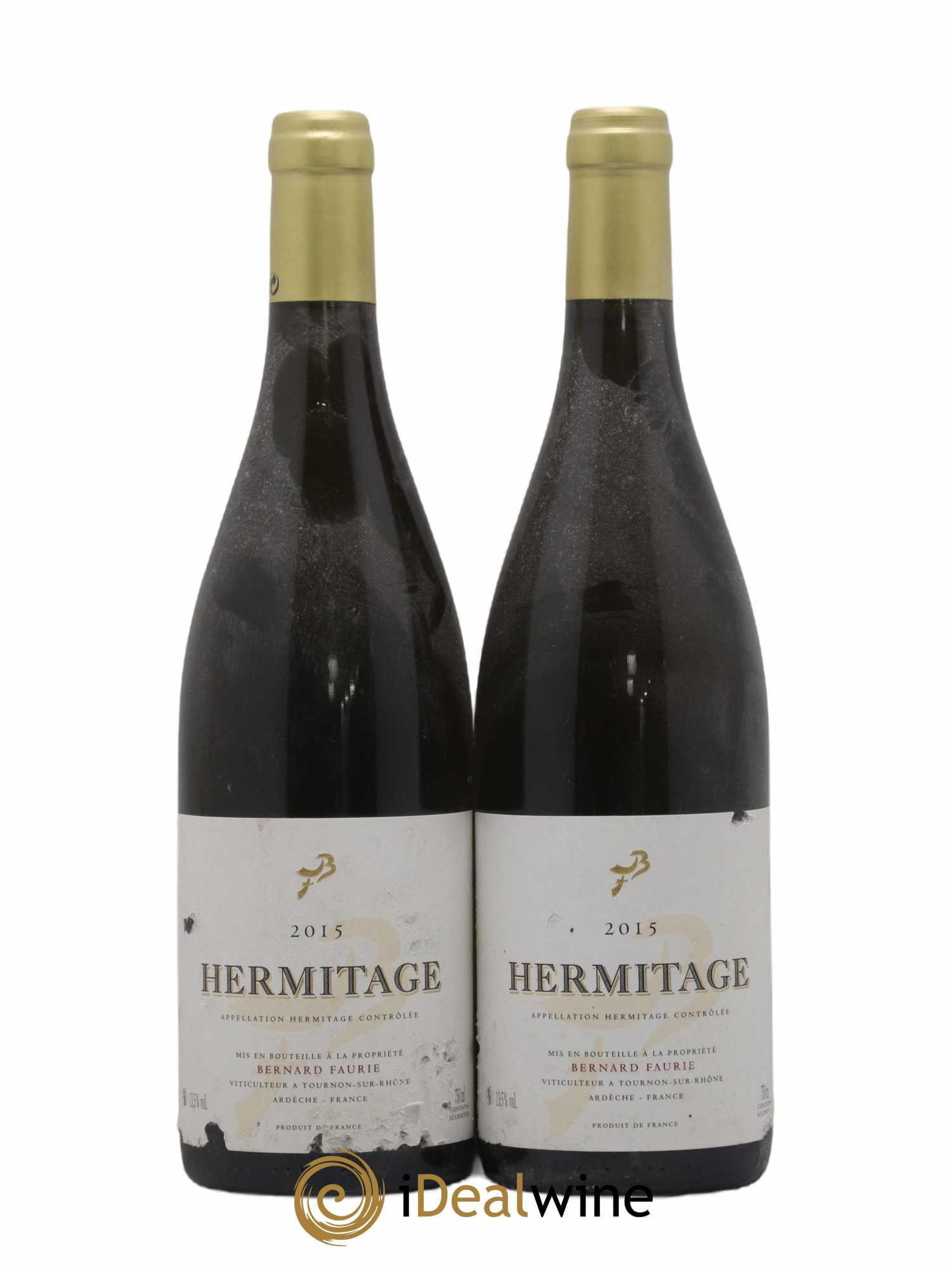 Hermitage Bernard Faurie 2015 - Lot de 2 bouteilles - 0