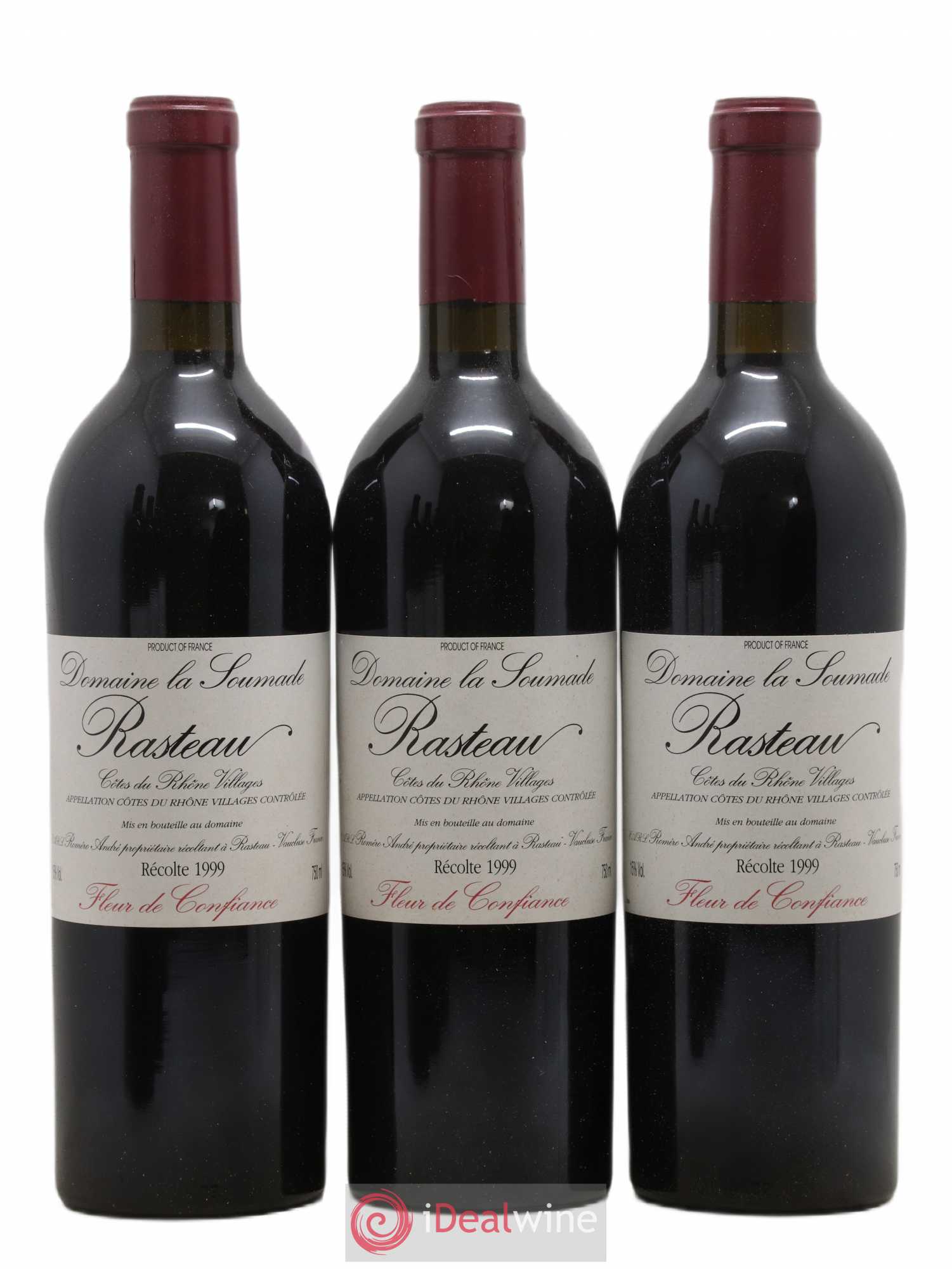 Rasteau Fleur de confiance La Soumade (Domaine) 1999 - Lot de 6 bouteilles - 1