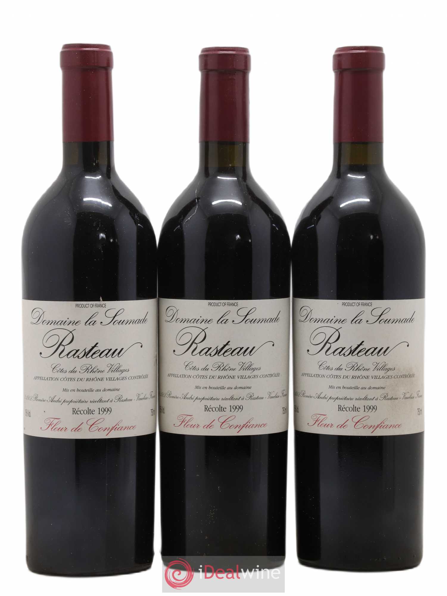 Rasteau Fleur de confiance La Soumade (Domaine) 1999 - Lot de 6 bouteilles - 2