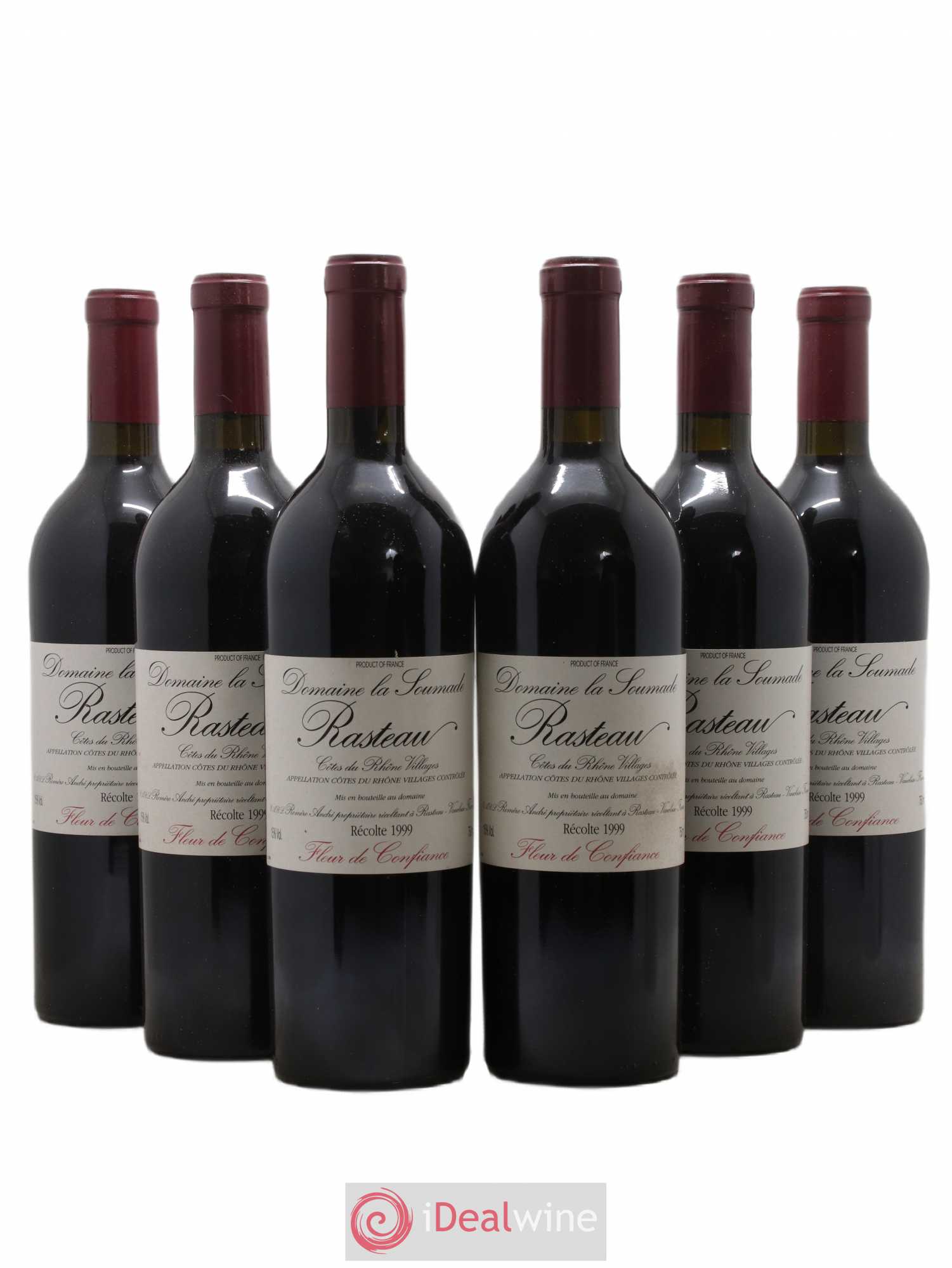 Rasteau Fleur de confiance La Soumade (Domaine) 1999 - Lot de 6 bouteilles - 0