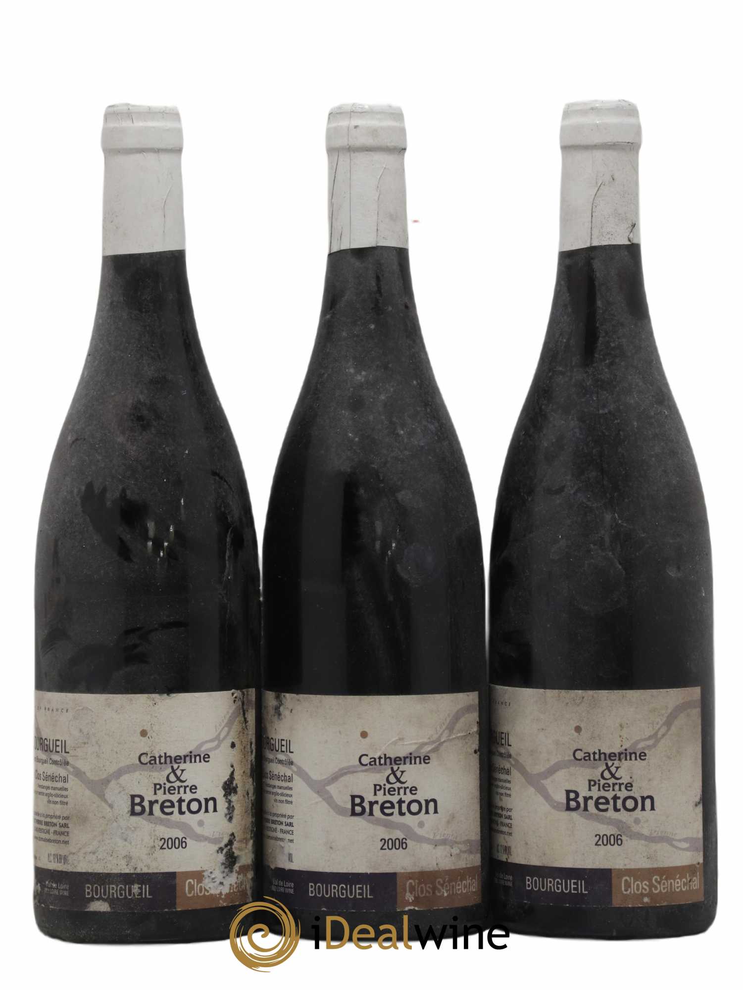 Bourgueil Clos Sénéchal Catherine et Pierre Breton 2006 - Lot de 3 bouteilles - 0