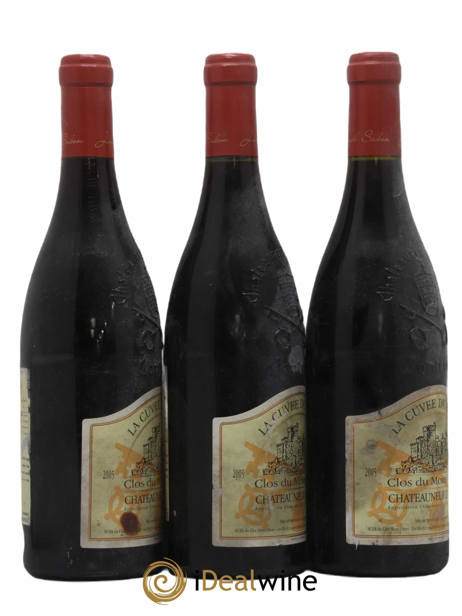 Châteauneuf-du-Pape Cuvée du Papet Clos du Mont-Olivet 2005 - Lot of 3 bottles - 1