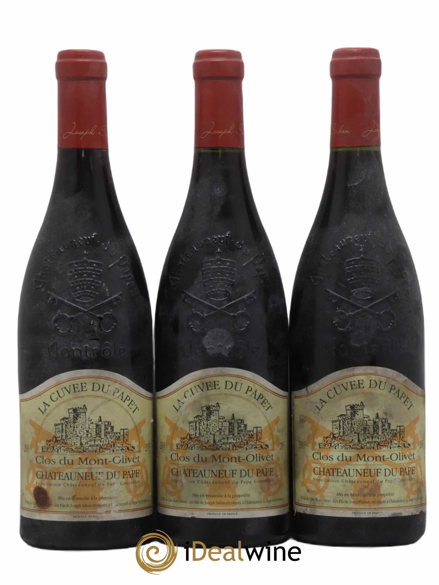 Châteauneuf-du-Pape Cuvée du Papet Clos du Mont-Olivet 2005 - Lot of 3 bottles - 0