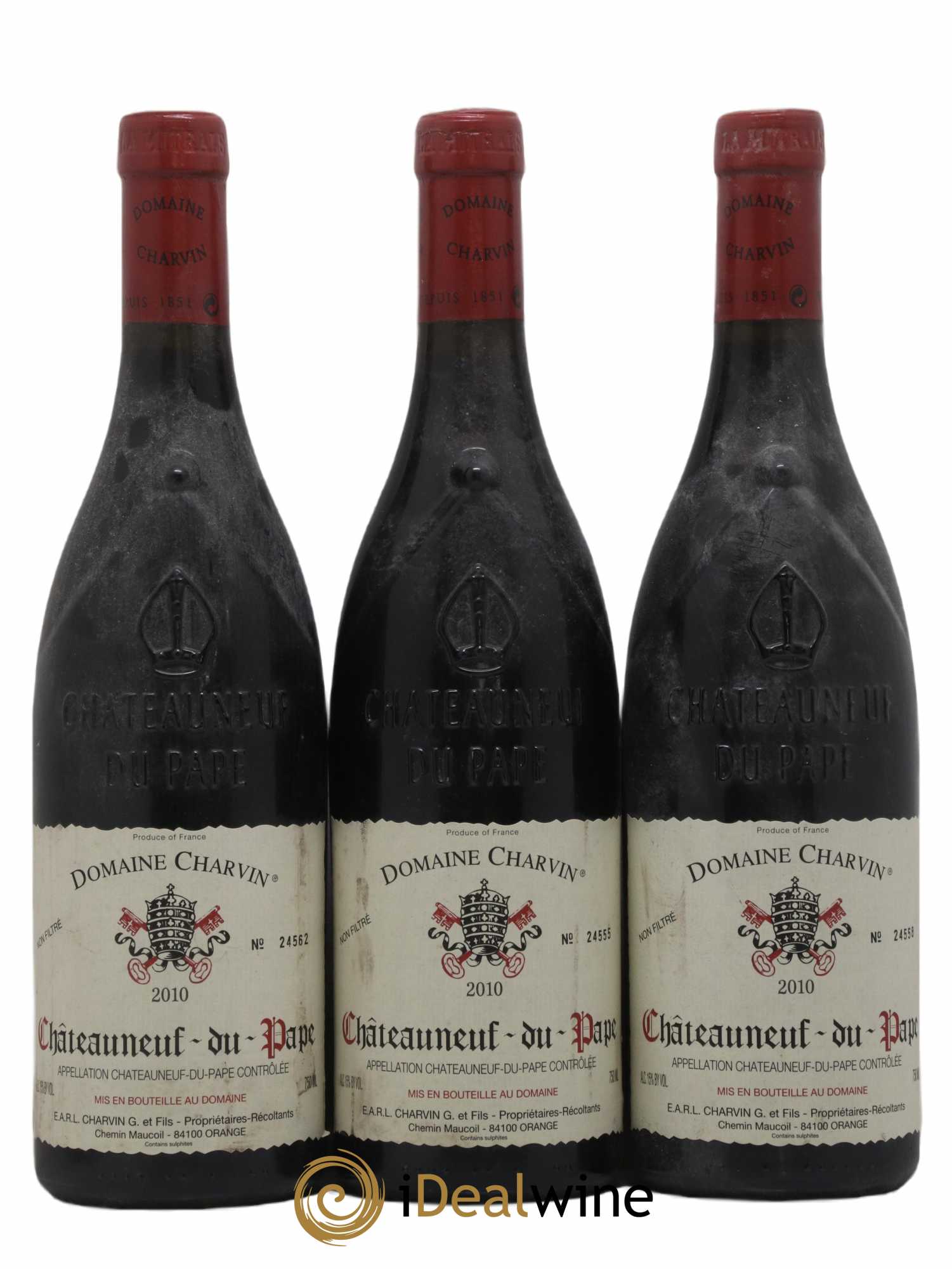 Châteauneuf-du-Pape Charvin (Domaine) 2010 - Lot de 3 bouteilles - 0