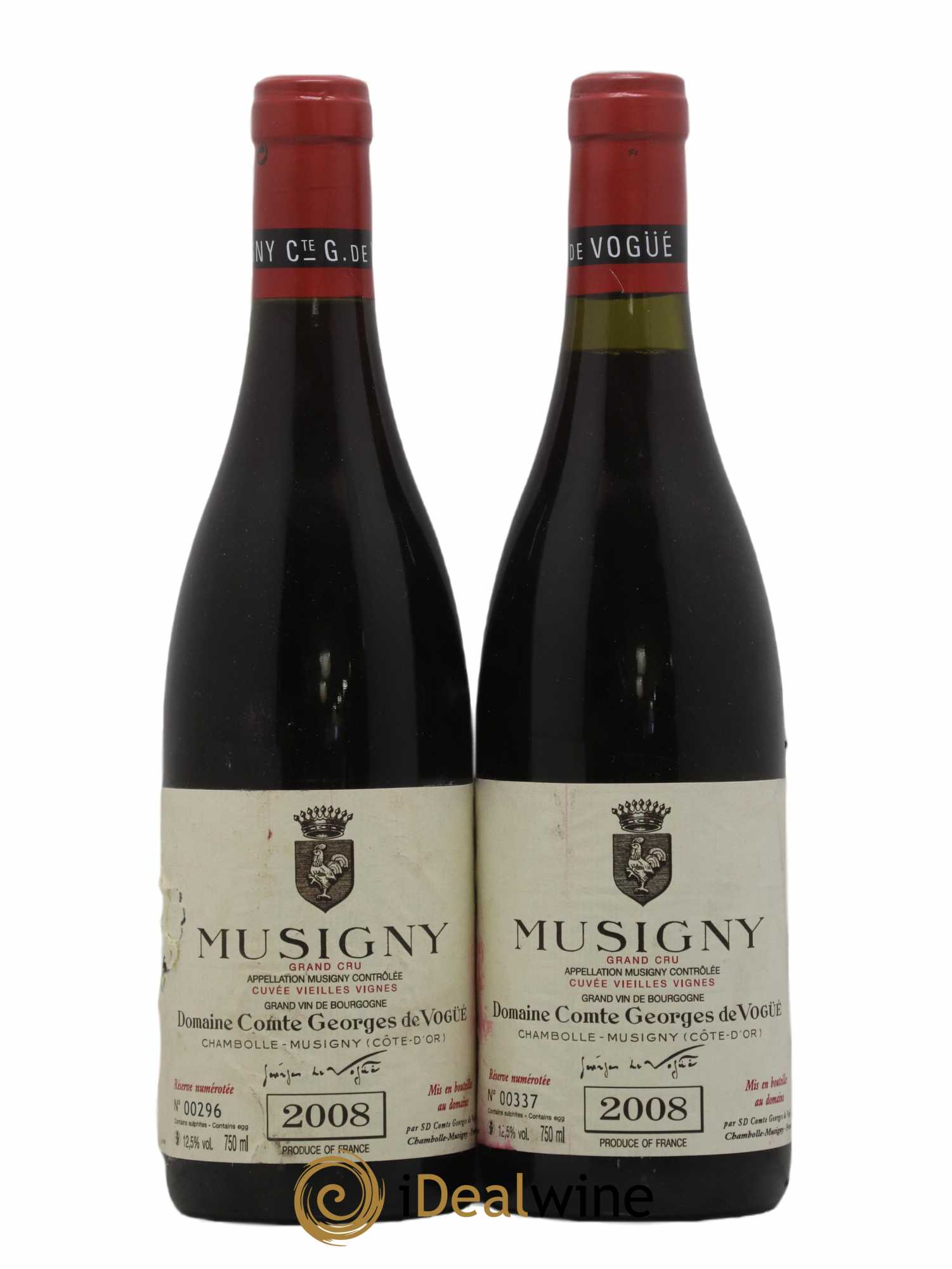 Musigny Grand Cru Cuvée Vieilles Vignes Comte Georges de Vogüé 2008 - Lot de 2 bouteilles - 0