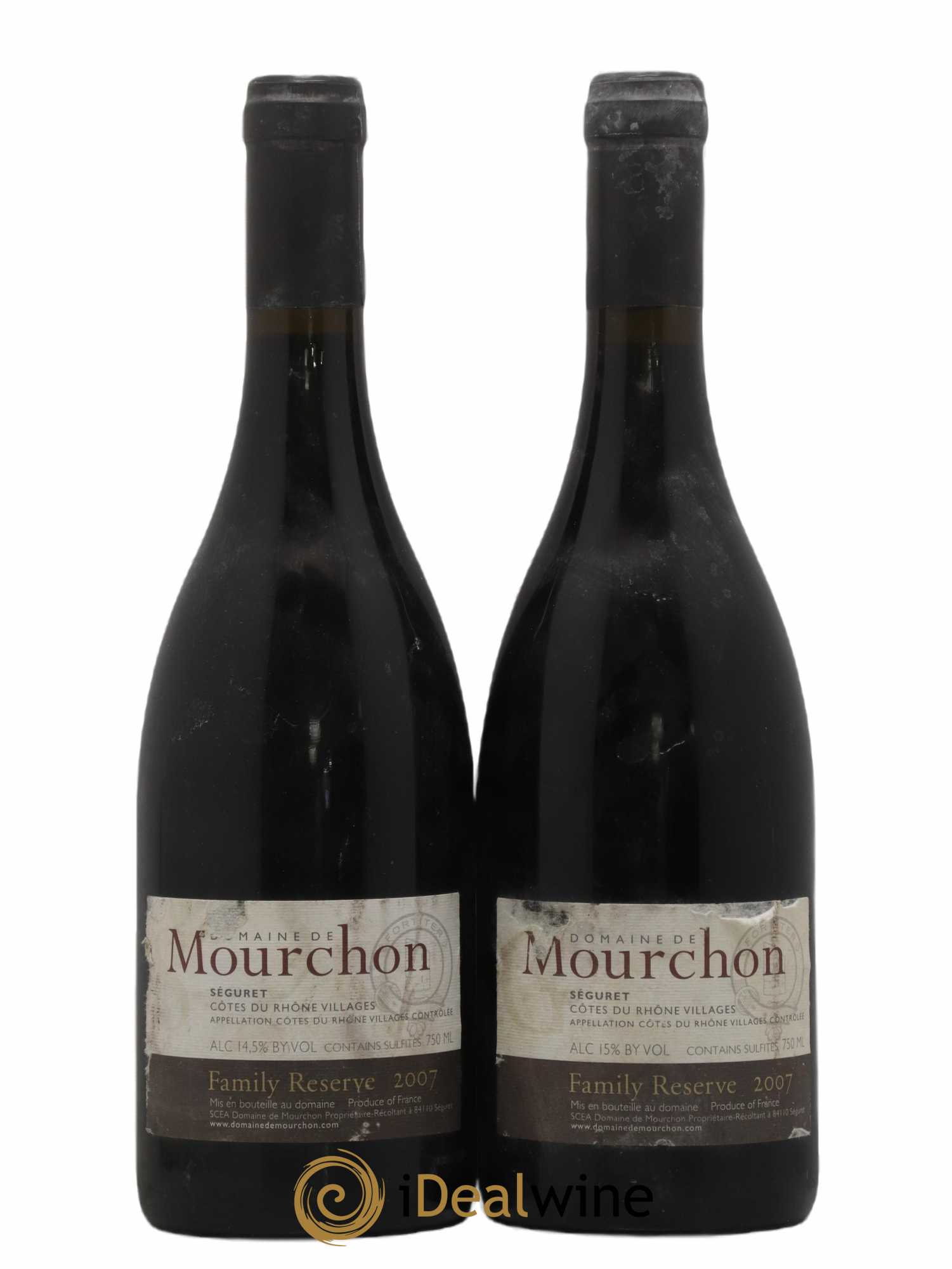 Côtes-du-Rhône Seguret Family Reserve Domaine De Mourchon 2007 - Lot de 2 bouteilles - 0