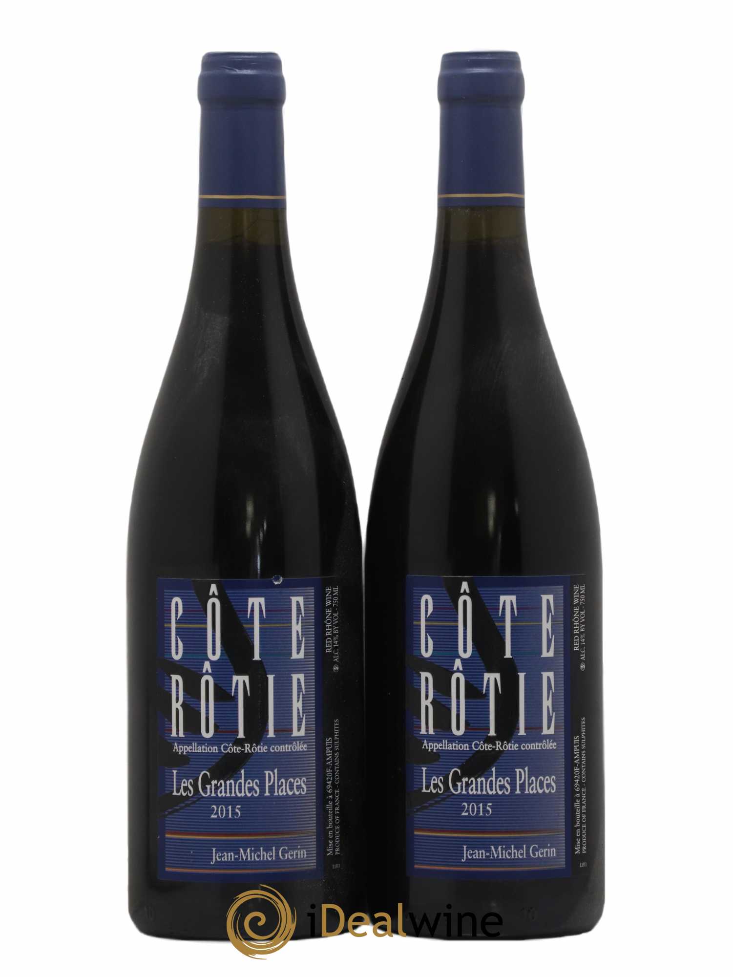 Côte-Rôtie Les Grandes Places Jean-Michel Gerin 2015 - Lot de 2 bouteilles - 0