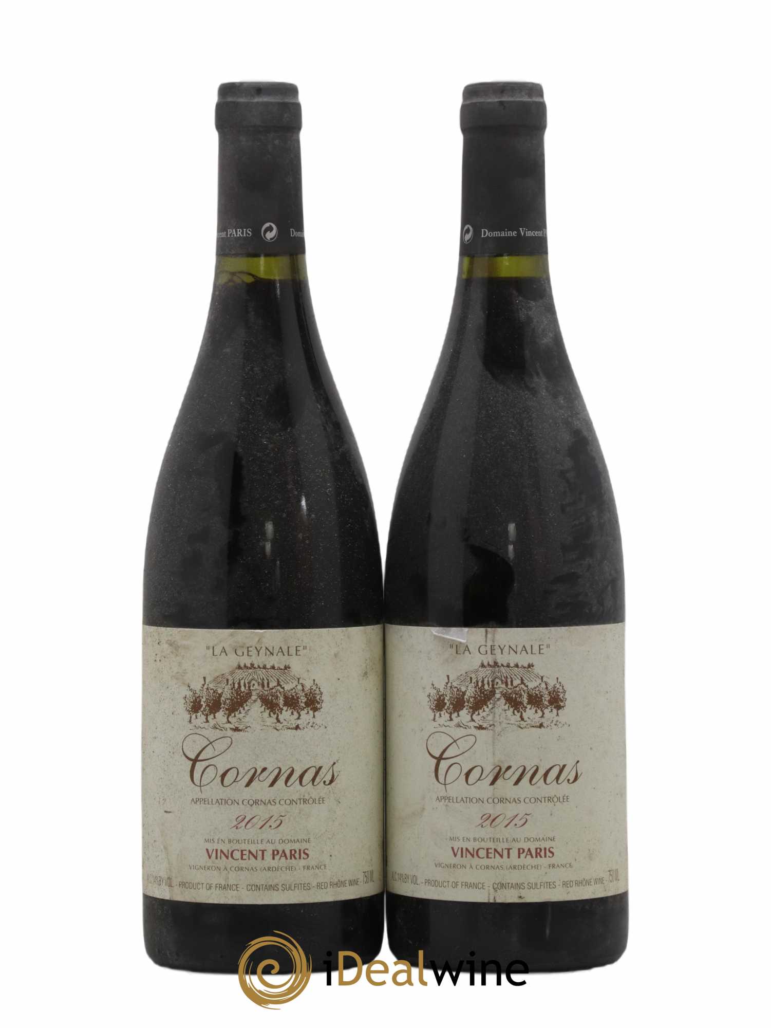 Cornas La Geynale Vincent Paris 2015 - Lot of 2 bottles - 0