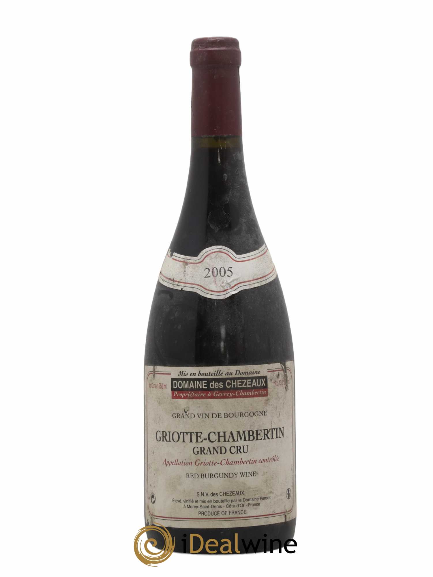 Griotte-Chambertin Grand Cru Des Chezeaux (Domaine) 2005 - Lot de 1 bouteille - 0