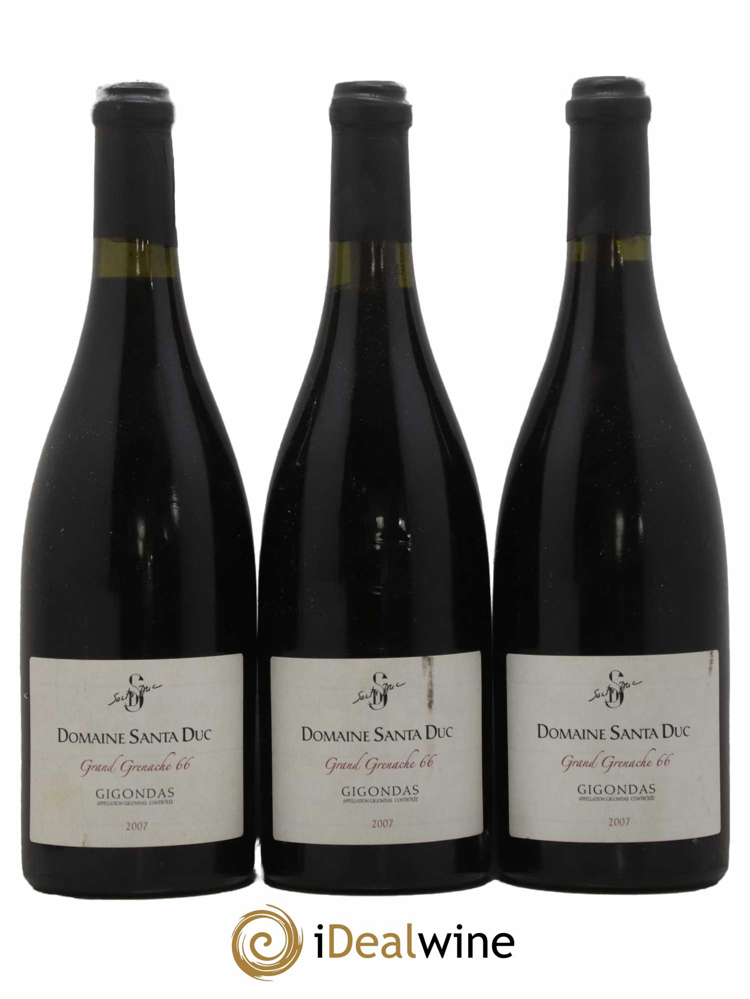 Gigondas Grand Grenache 66 Famille Gras 2007 - Lot de 3 bouteilles - 0