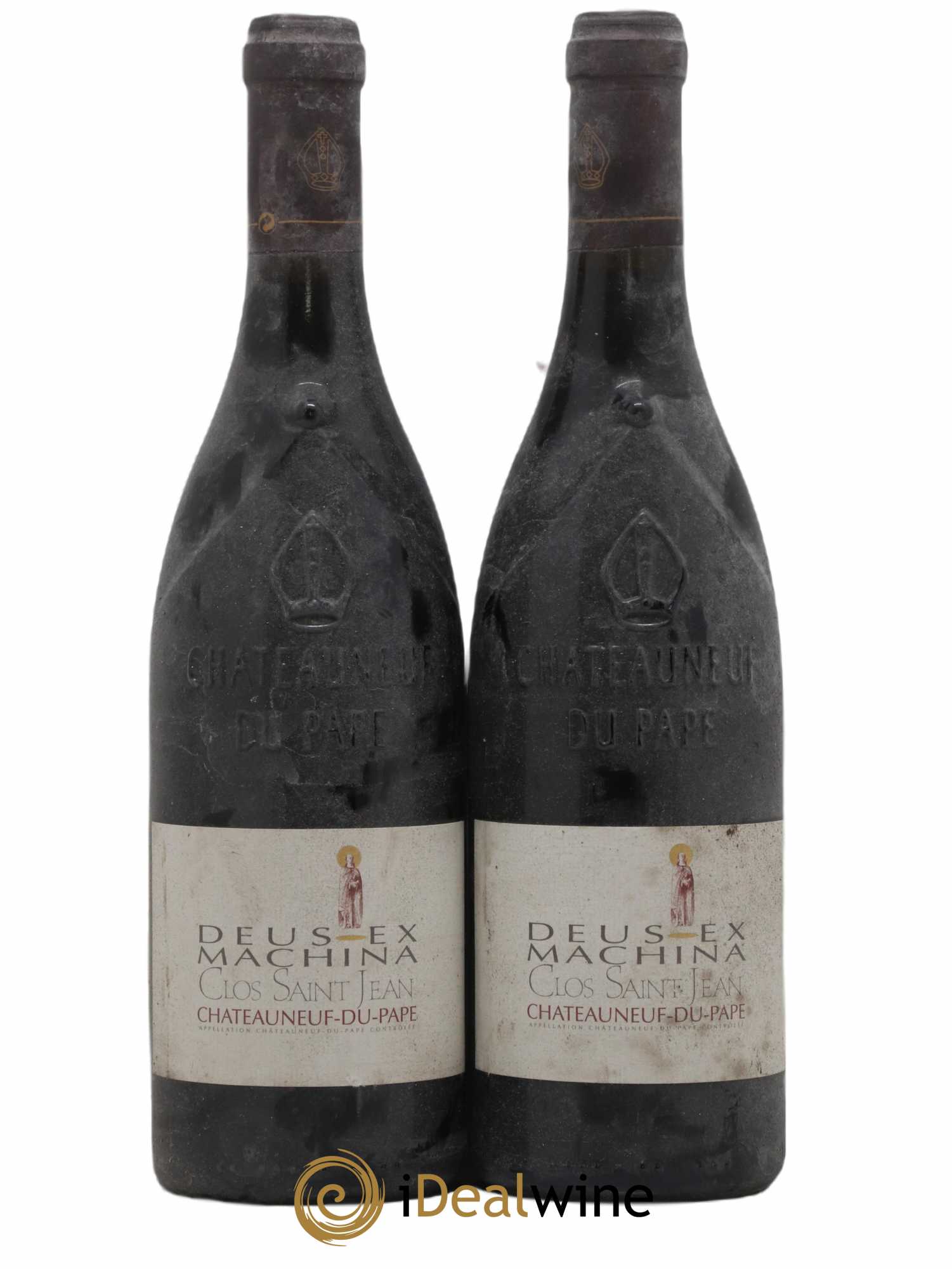 Châteauneuf-du-Pape Clos Saint-Jean Deus Ex Machina Pascal et Vincent Maurel 2003 - Lot de 2 bouteilles - 0