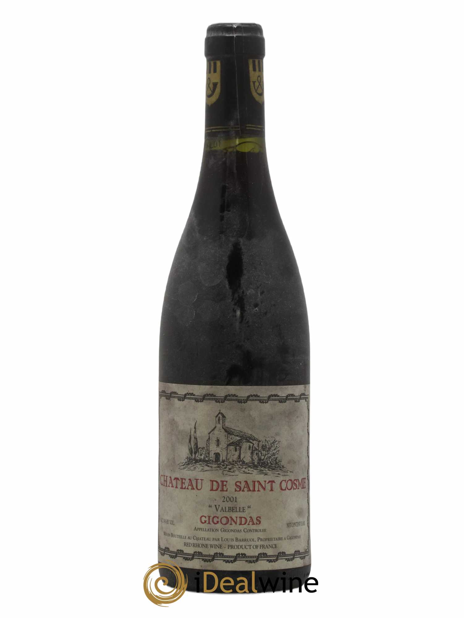 Gigondas Valbelle Saint Cosme 2001 - Lot de 1 bouteille - 0